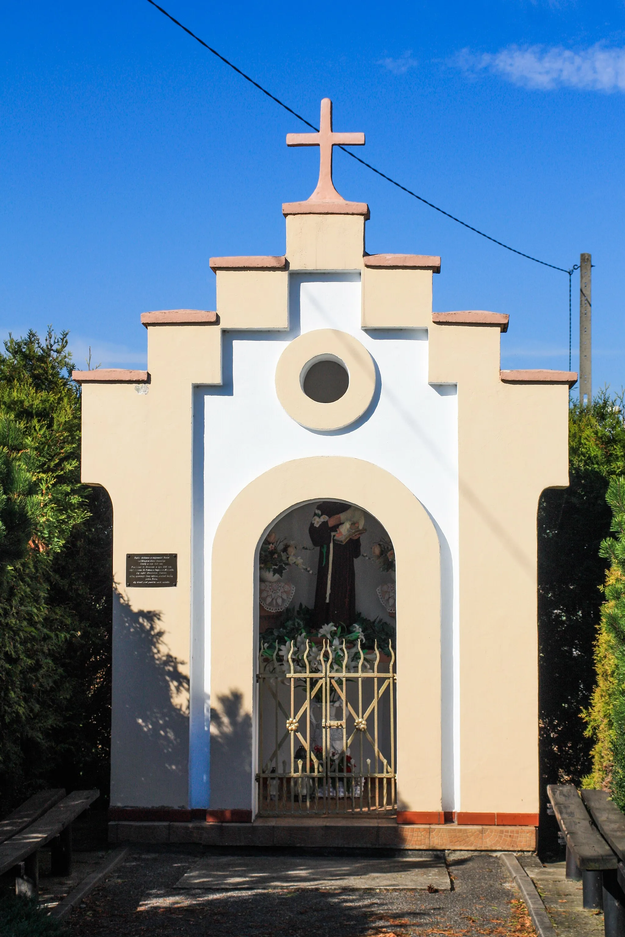 Photo showing: Chapel in Bluszczów, Gmina Gorzyce, Wodzisław County, Silesian Voivodeship, Poland