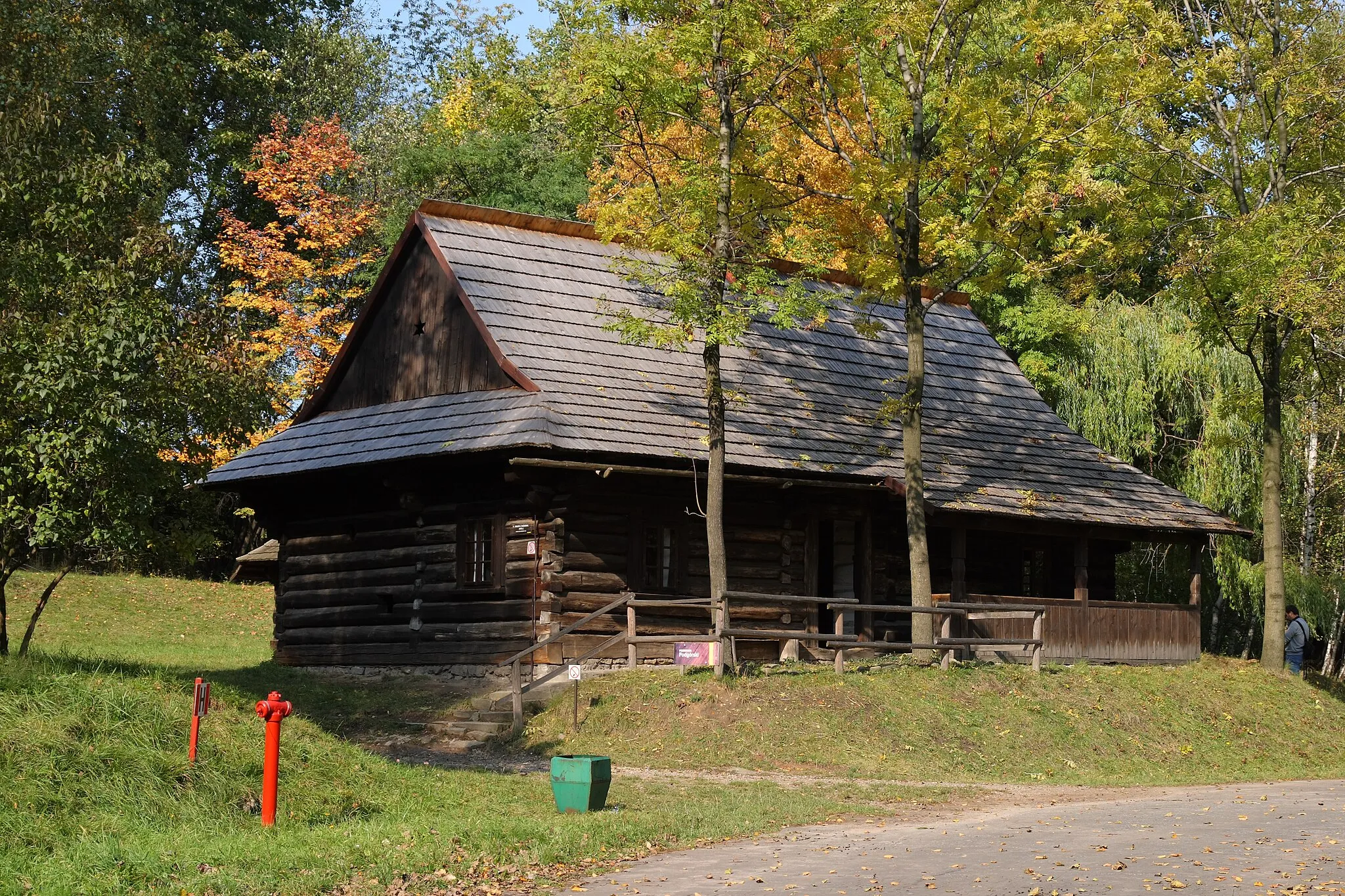 Photo showing: Cottage from Bażanowice (1872) in Upper Silesian Ethnographic Park.