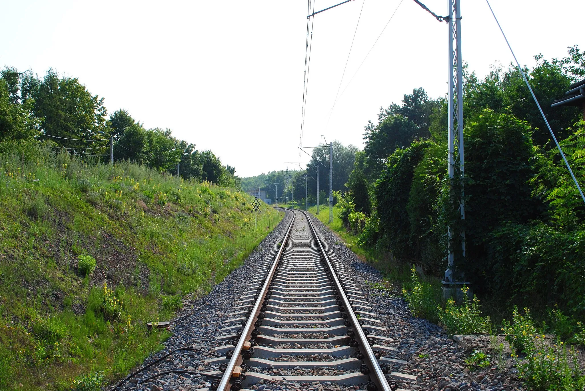 Photo showing: Katowice - Kostuchna. Linia kolejowa nr 142