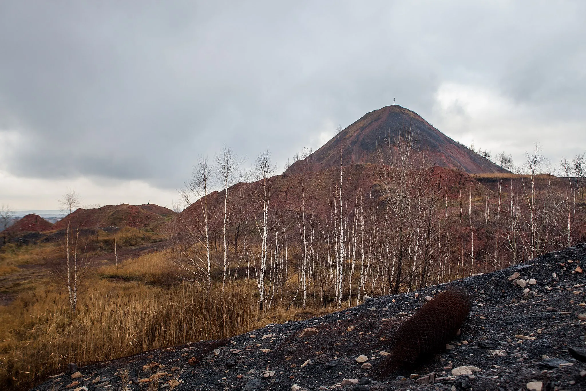 Photo showing: Slag heap "Szarlota" in Rydułtowy, Wodzisław County, Silesian Voivodeship, Poland