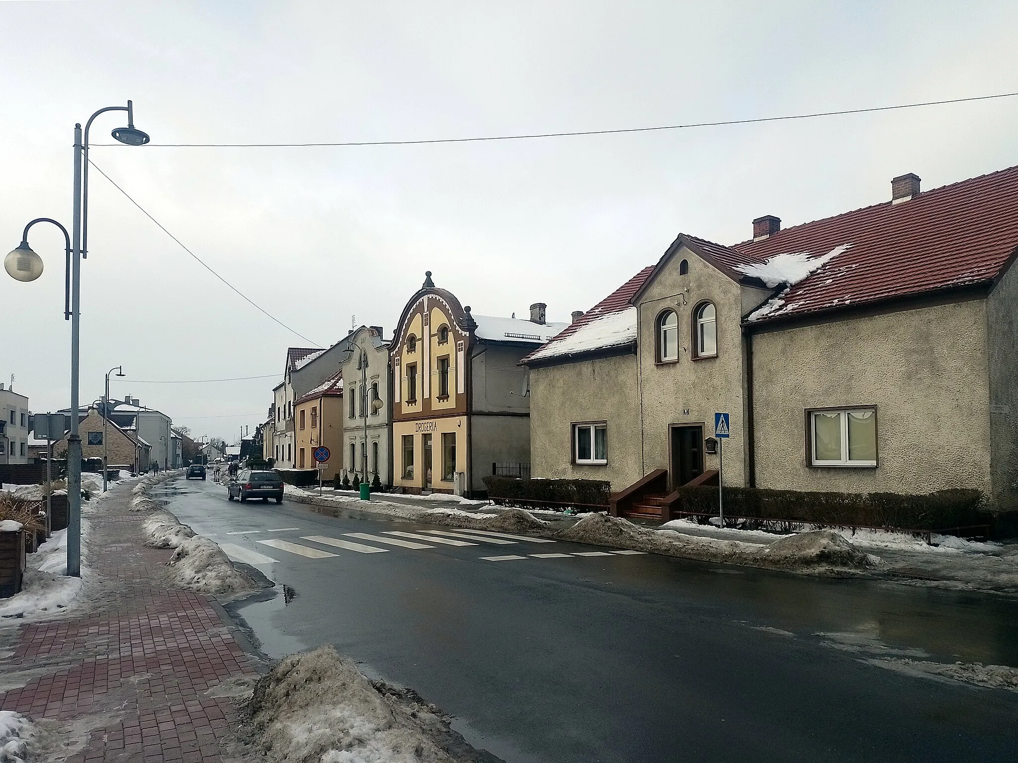 Photo showing: Słowackiego Street in Kuźnia Raciborska, Upper Silesia, Poland