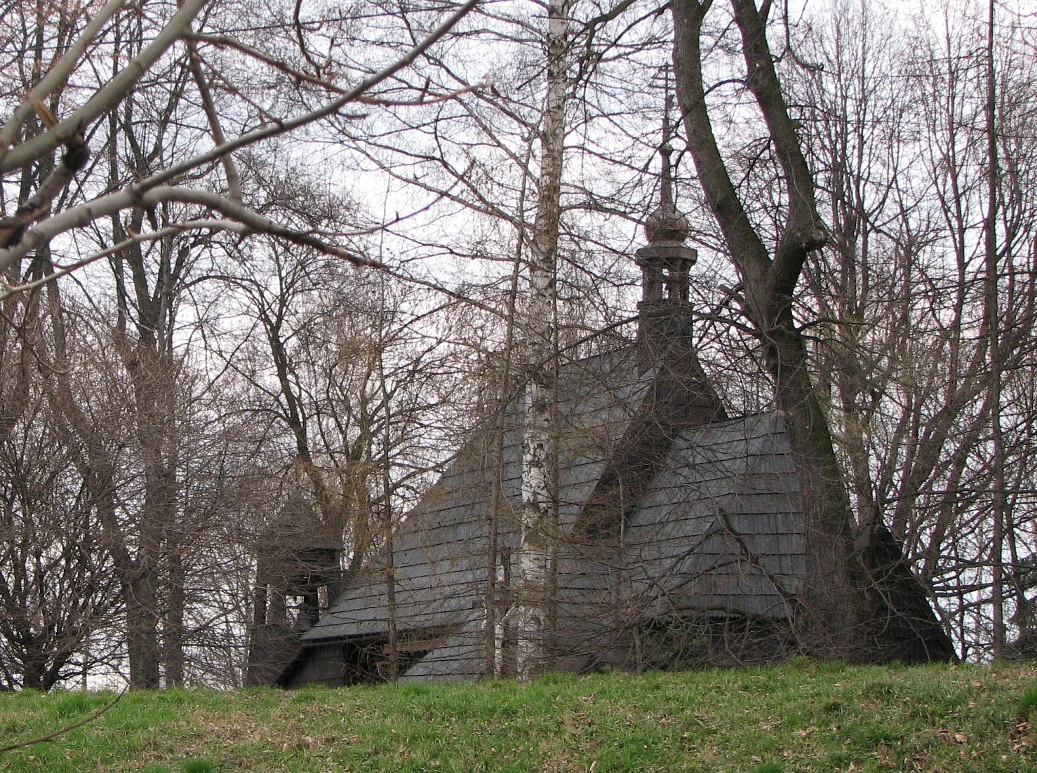 Photo showing: Pietrowice Wielkie - kościół odpustowy p.w. Świętego Krzyża, drewniany