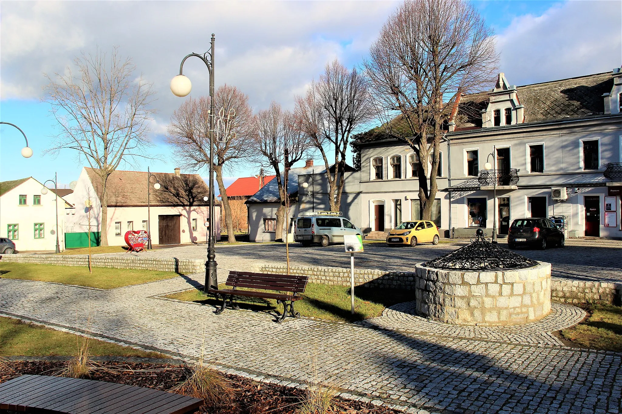 Photo showing: Rynek w Krzanowicach.