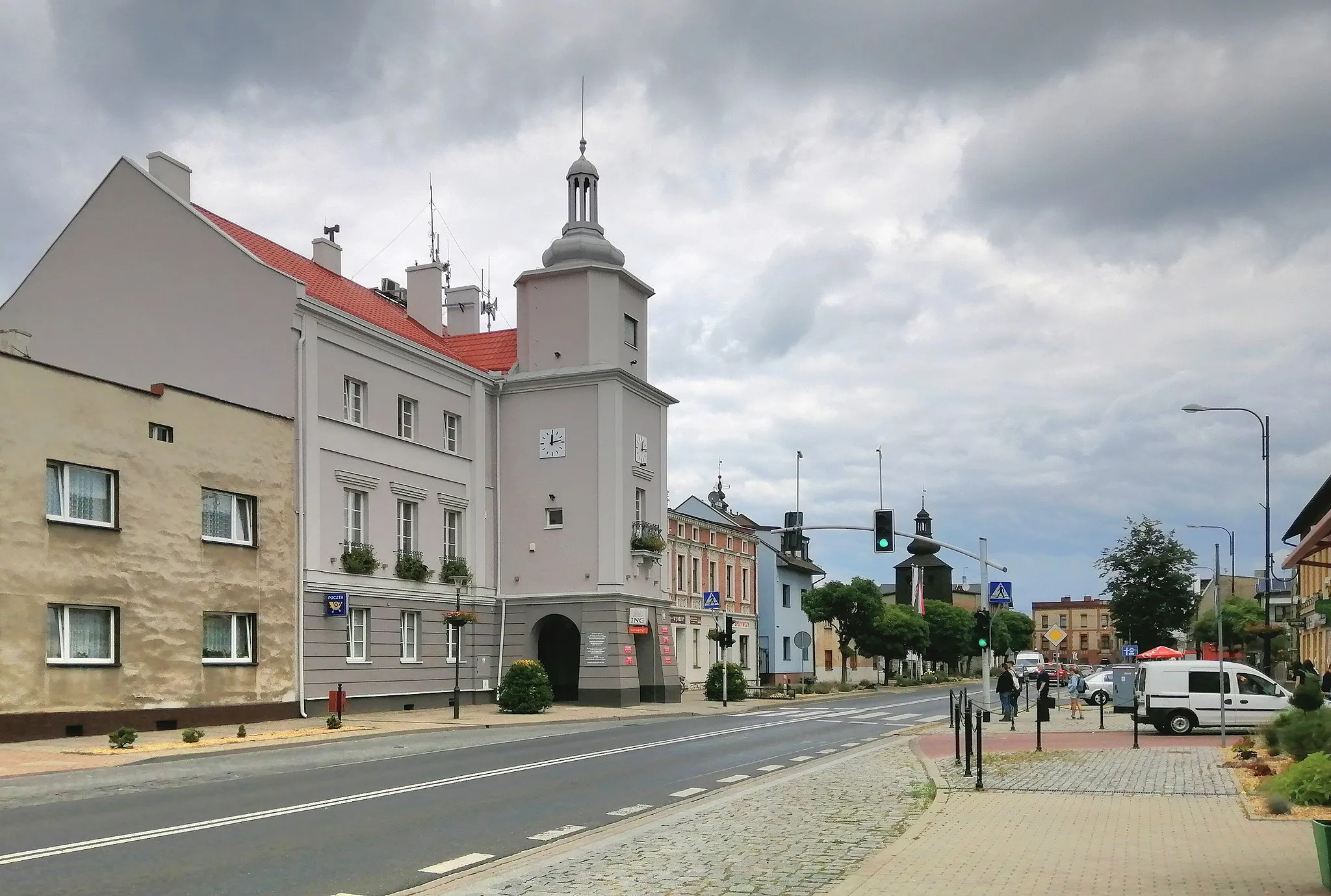 Photo showing: Rynek w Miasteczku Śląskim