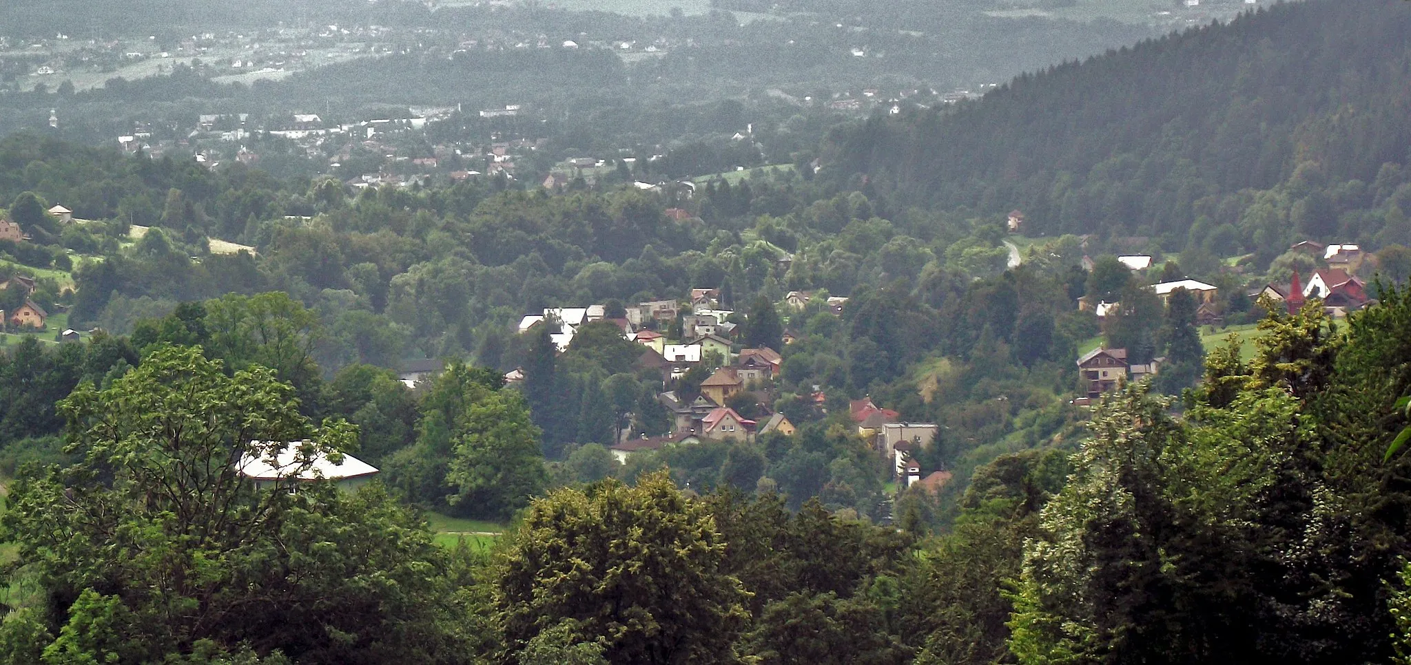 Photo showing: A view of Nýdek from the Czantoria Mount.