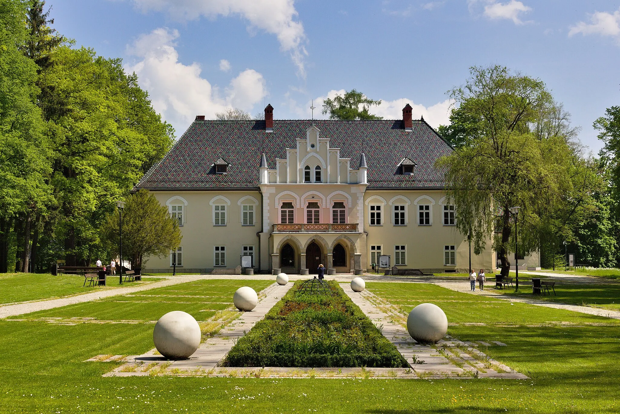 Photo showing: Łodygowice manor house