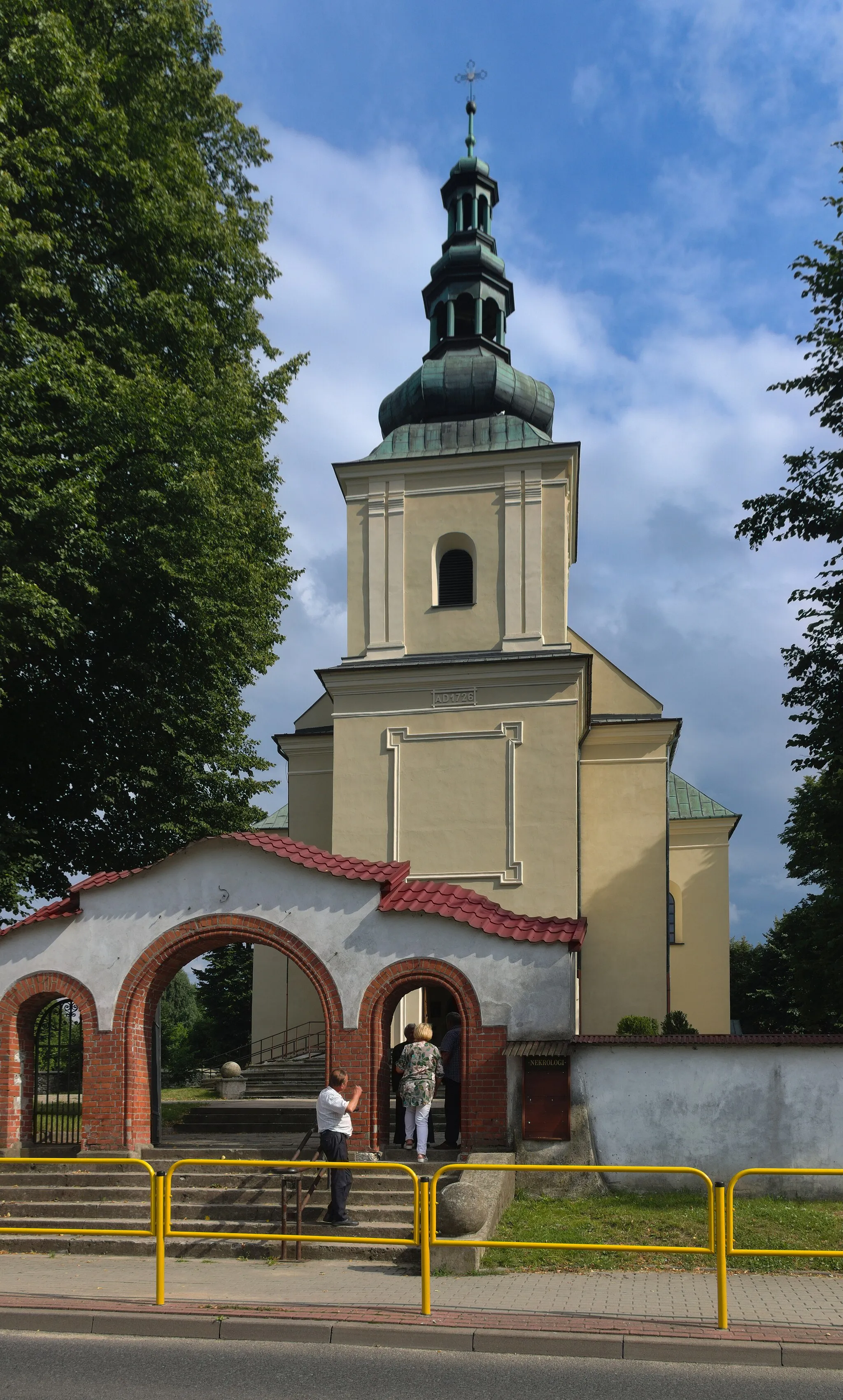 Photo showing: kościół parafialny św. Jana Chrzciciela w Olsztynie, widok z ulicy Kościelnej
