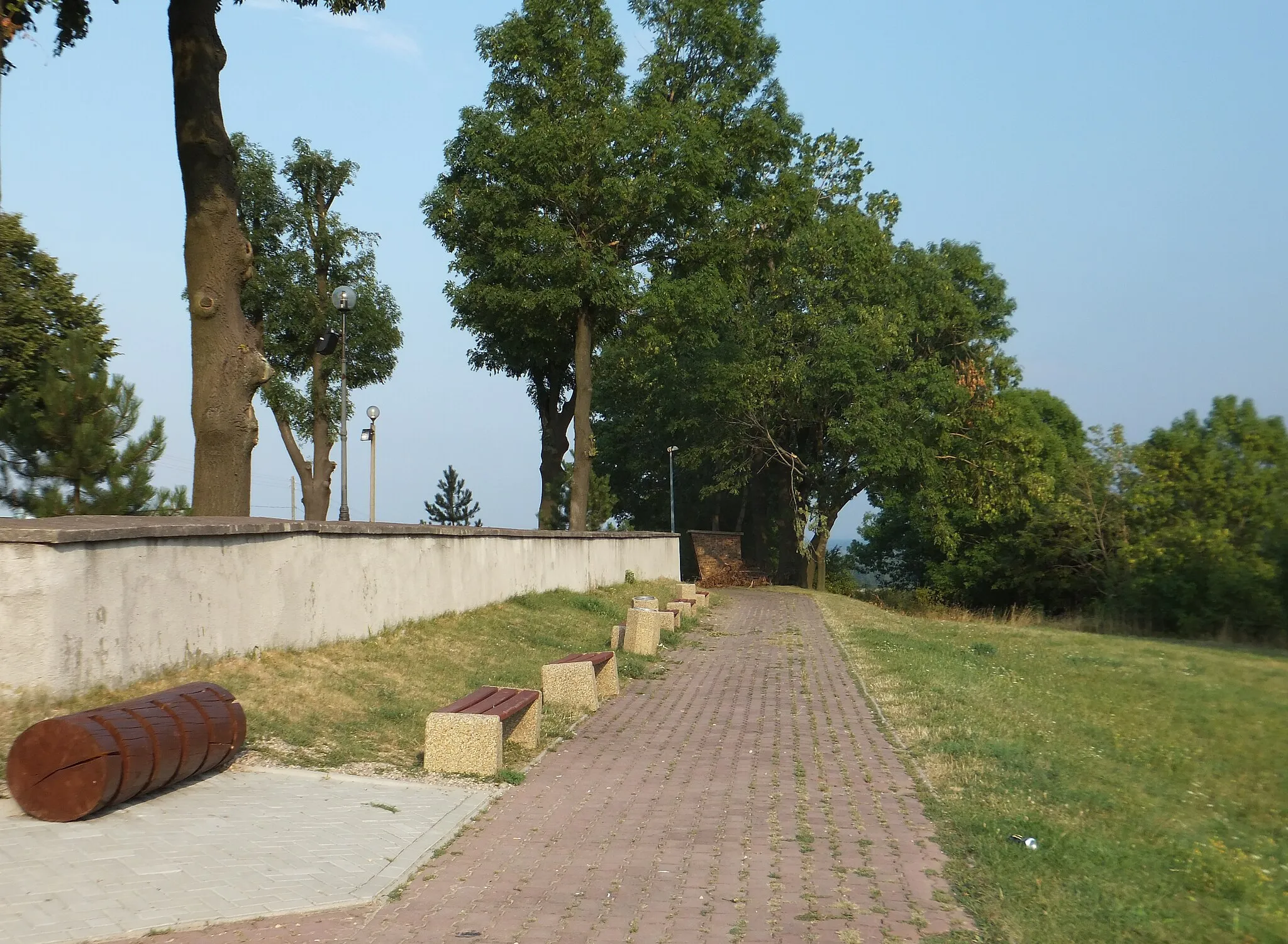 Photo showing: Path on the hill Klimont in Lędziny (Poland).