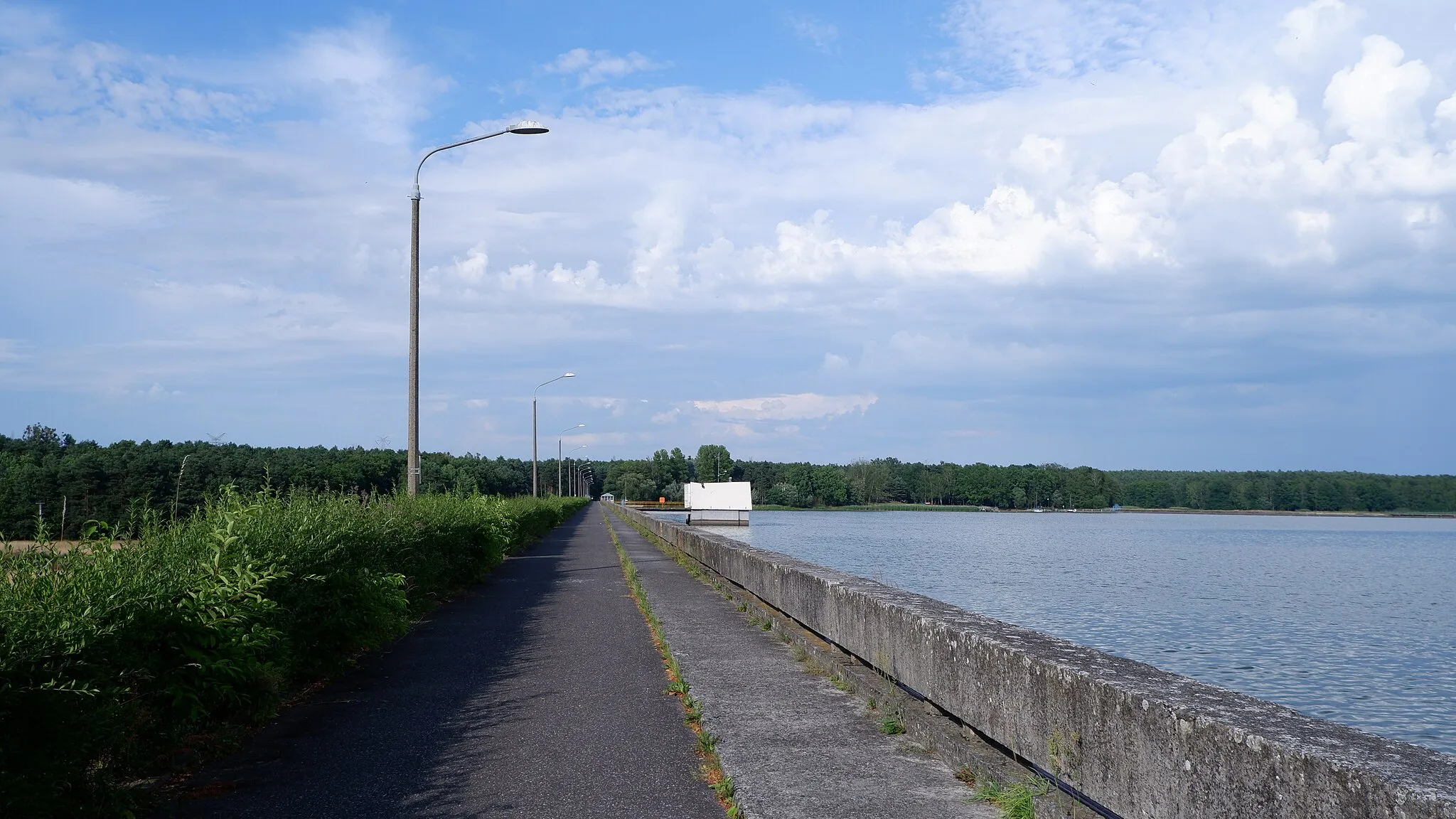 Photo showing: Water dam on the Ruda River in Rybnik-Stodoły