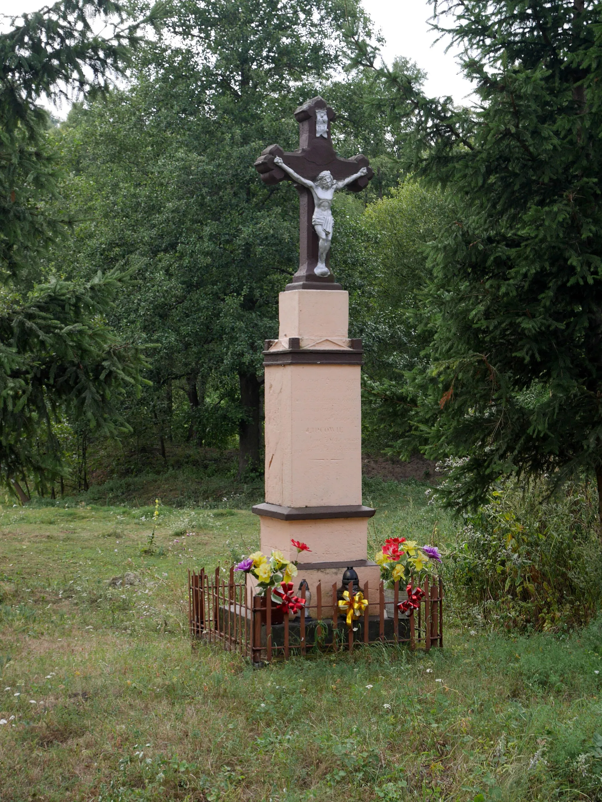 Photo showing: Wayside cross in Duraczów