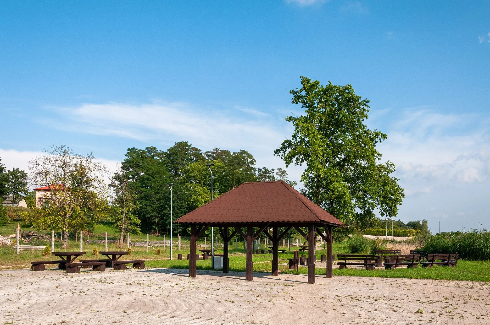 Photo showing: Staw w Broninie, miejsce na piknik i łowisko wędkarskie