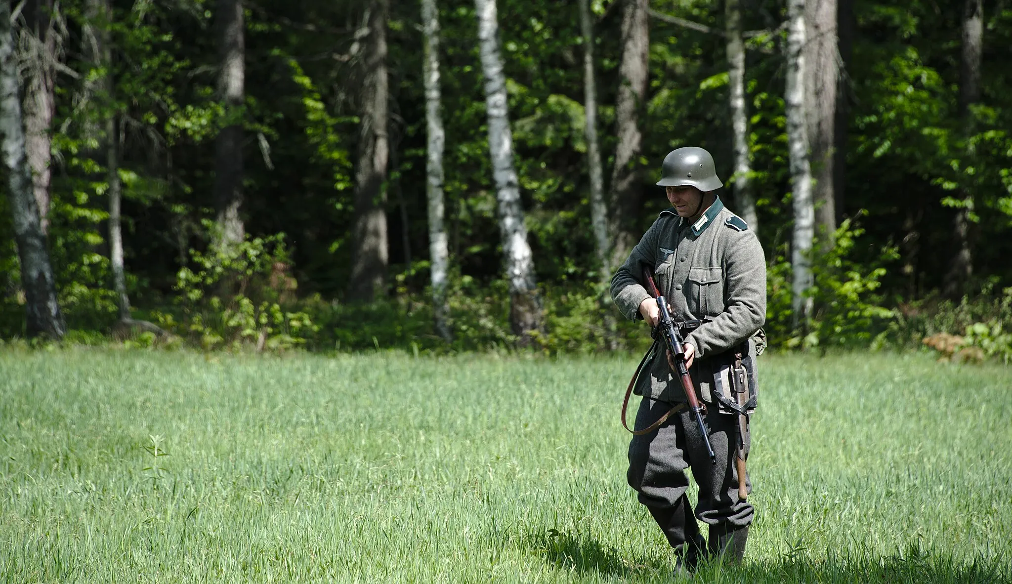 Photo showing: Word War II reenactment in Bliżyn 2019