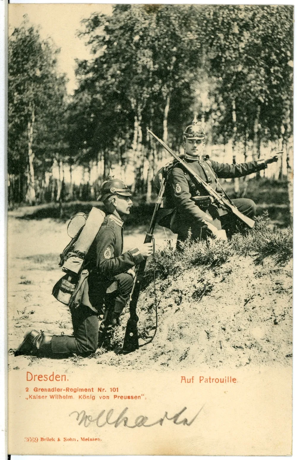 Photo showing: Dresden; Auf Patrouille, 2. Grenadier-Regiment Nr. 101