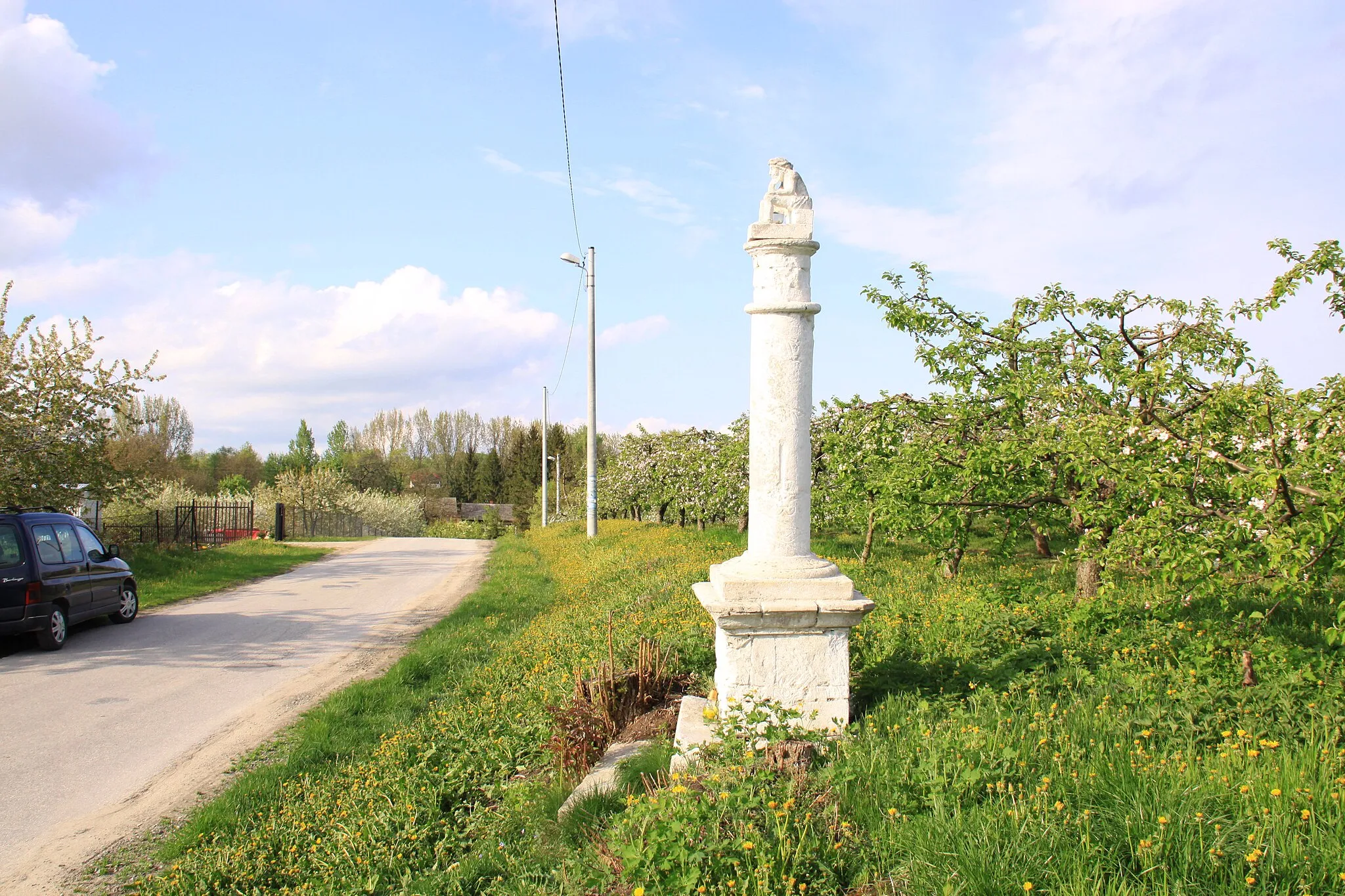 Photo showing: Żerniki Górne - wayside statue of sorrowful Christ