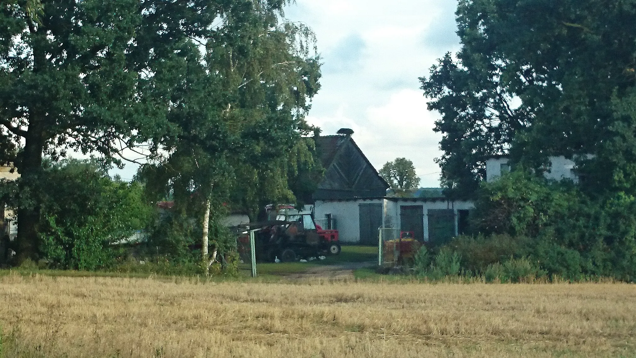 Photo showing: Zabłocie Kozłowskie - bocianie gniazdo