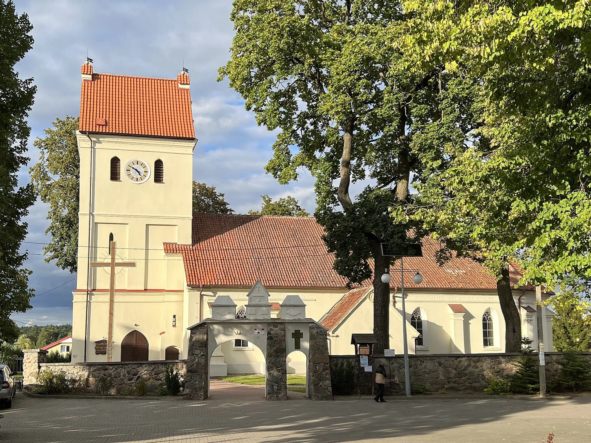 Photo showing: Lutheran church in Wydminy (Poland), now Roman Catholic church of Redeemer