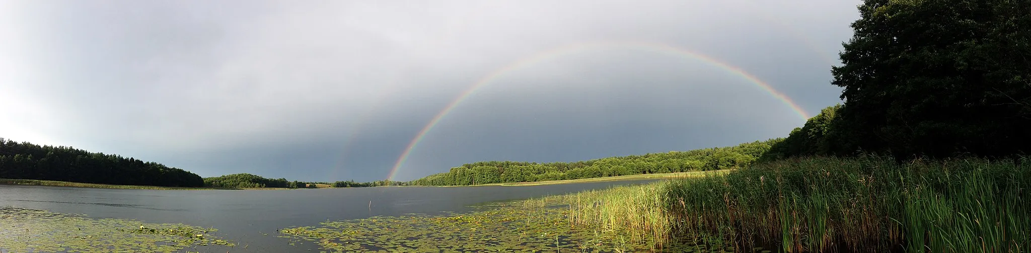 Photo showing: Panorama jeziora Rekąty. Widok od strony wsi Liski.