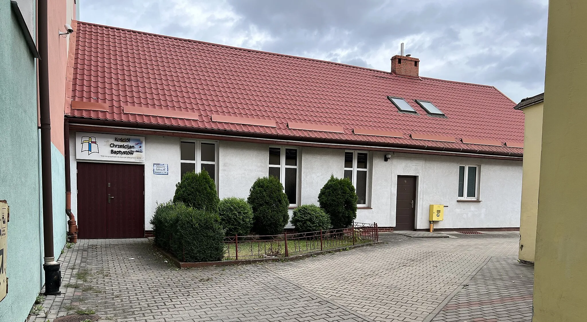 Photo showing: Baptist church in Bartoszyce, Poland