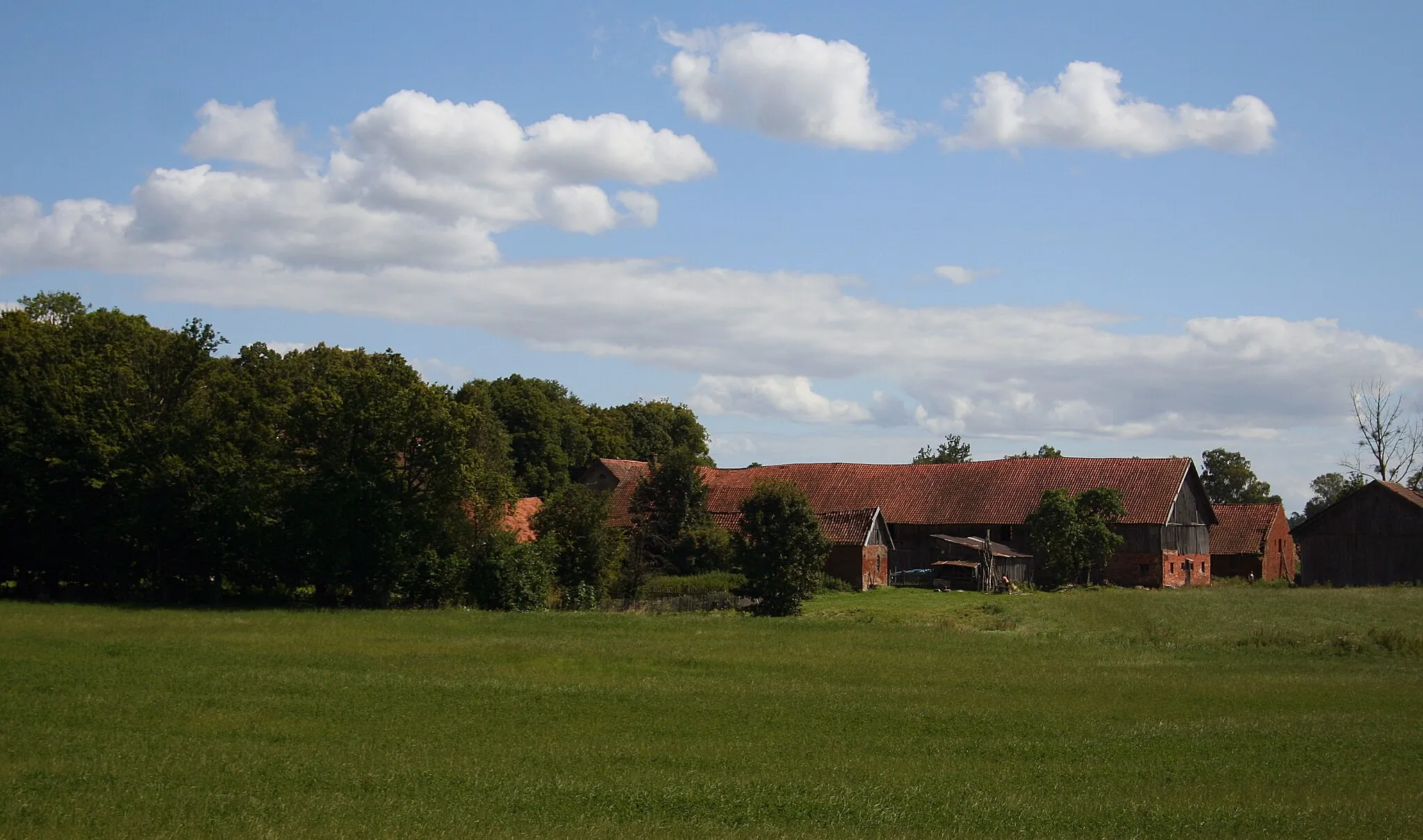 Photo showing: Fragmenrt wsi Augustyny w powiecie lidzbarskim, w gminie Orneta, widok z północnego zachodu