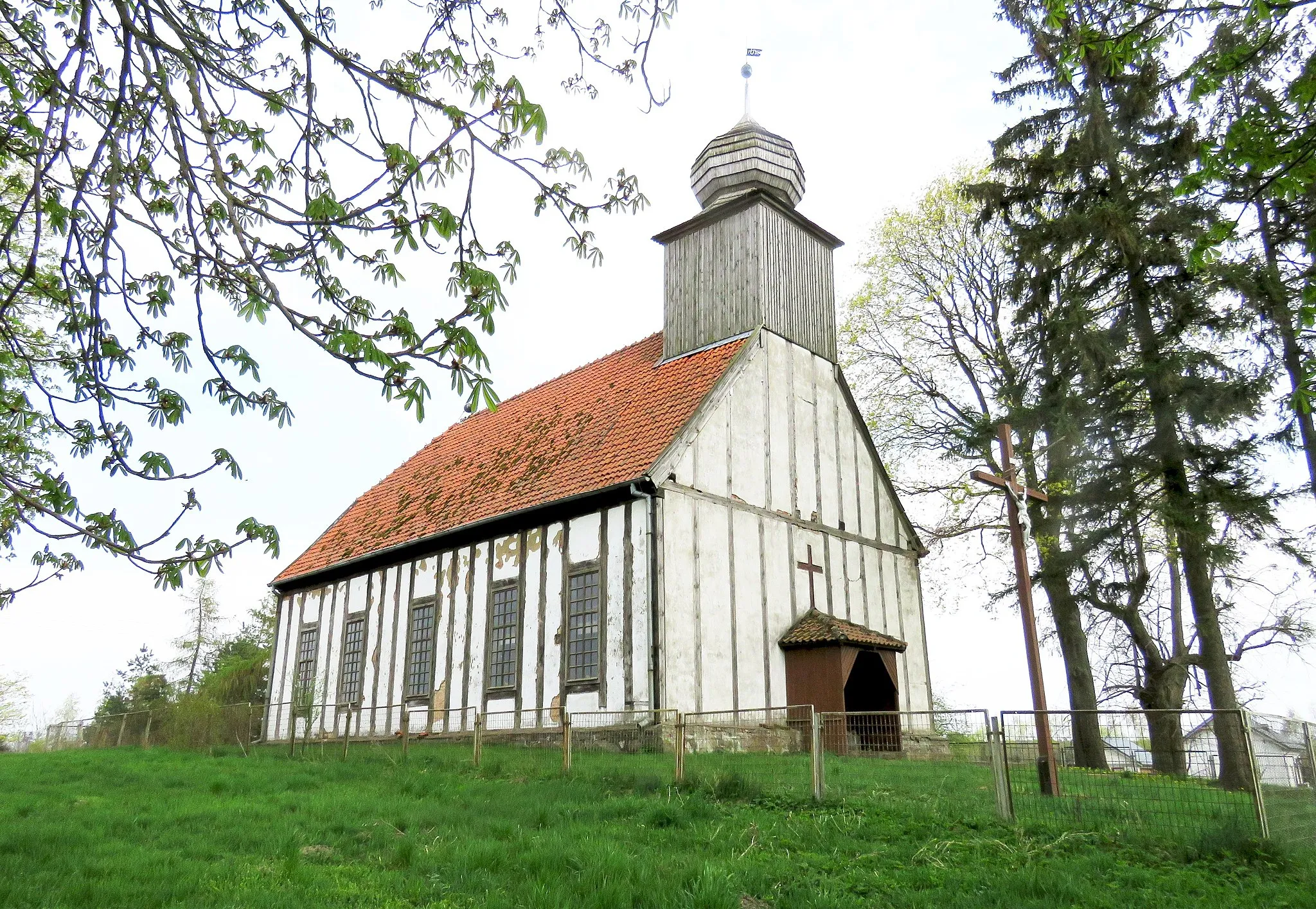 Photo showing: Olbrachtowo, nieczynny kościół filialny z XVIII wieku