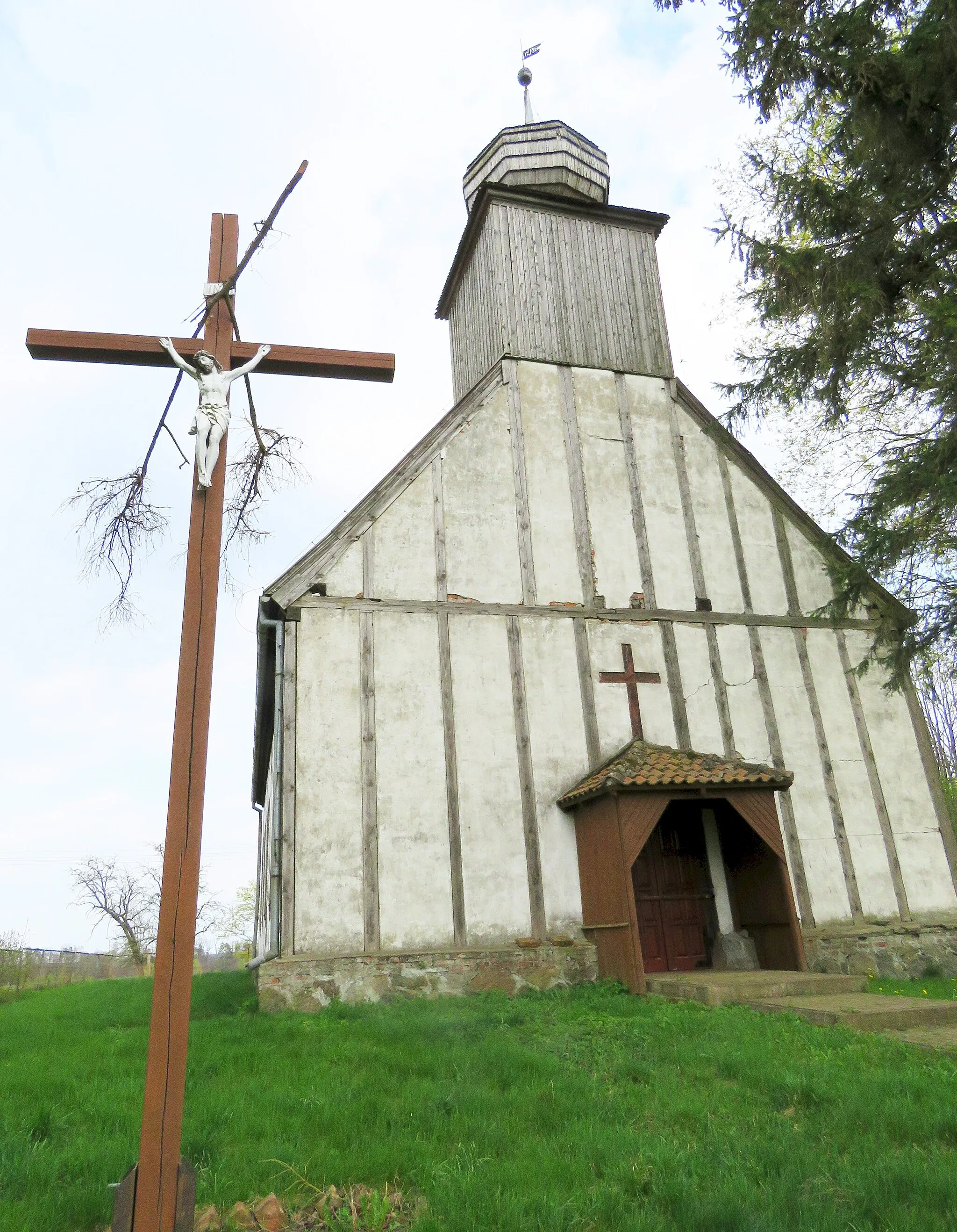 Photo showing: Olbrachtowo, nieczynny kościół filialny z XVIII wieku