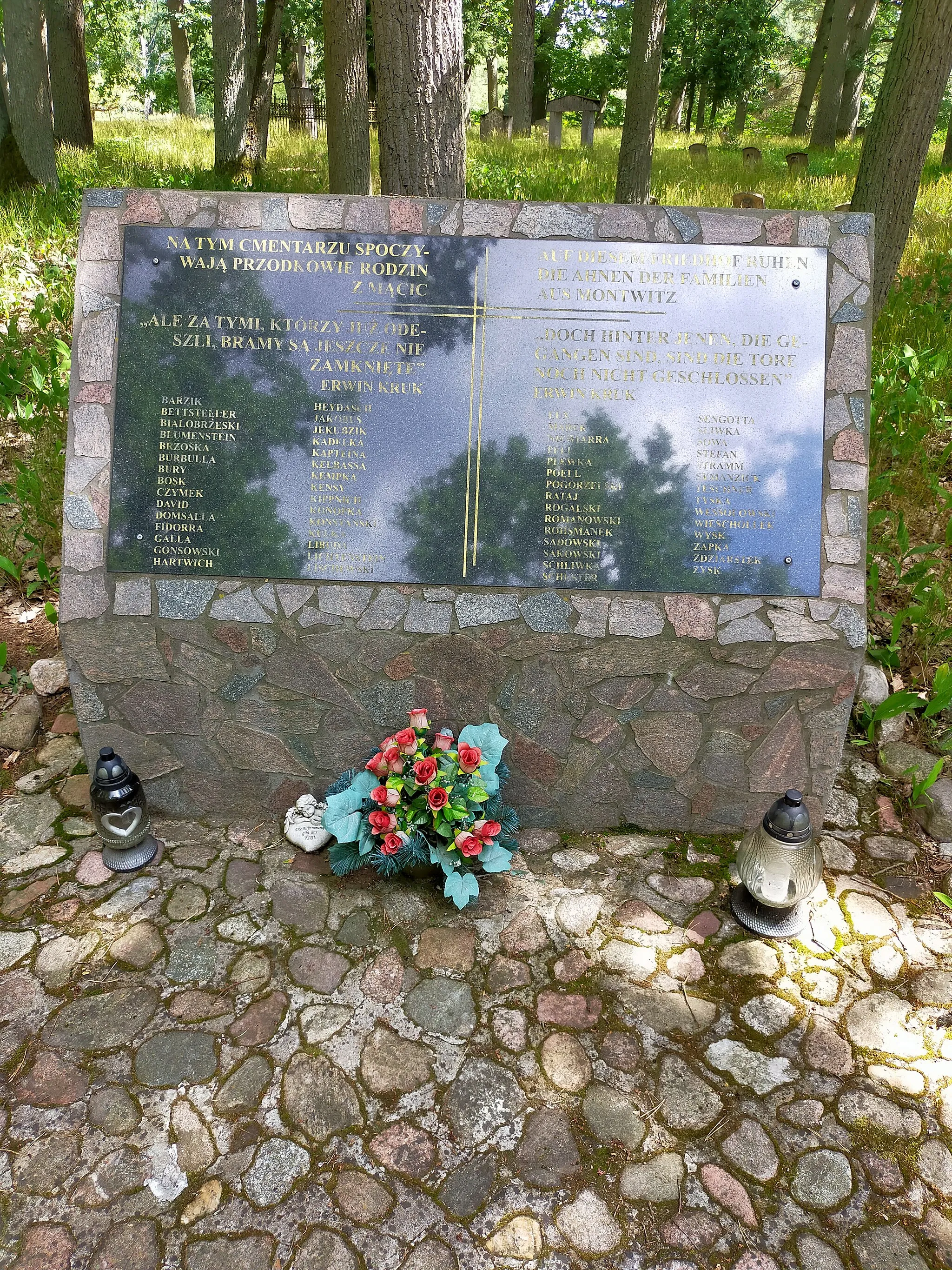 Photo showing: Cmentarz ewangelicki w Mącicach