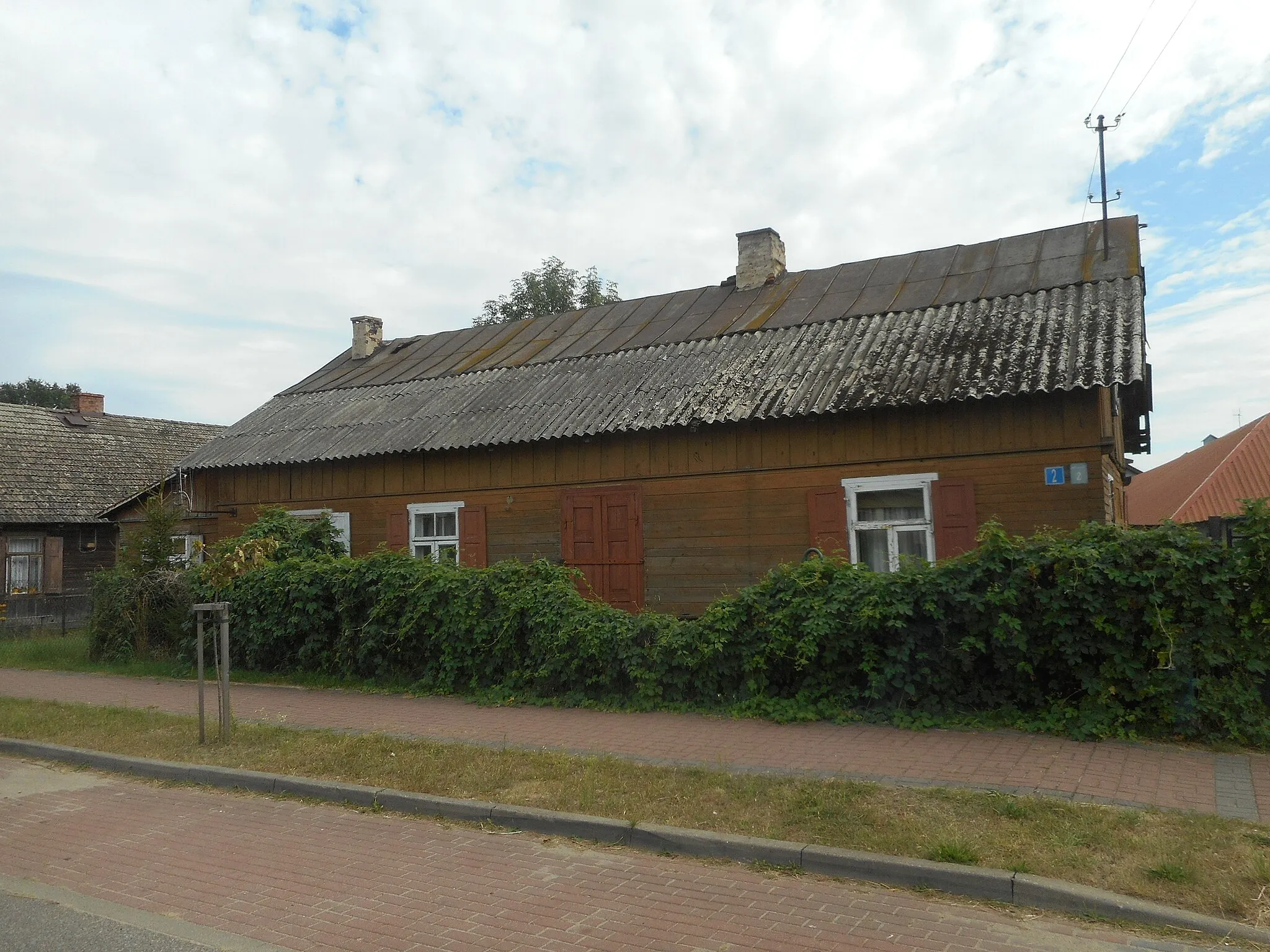 Photo showing: Wooden bakery in Jednorożec, Kurpie (Green Forest), Poland. Overthrown in 2021