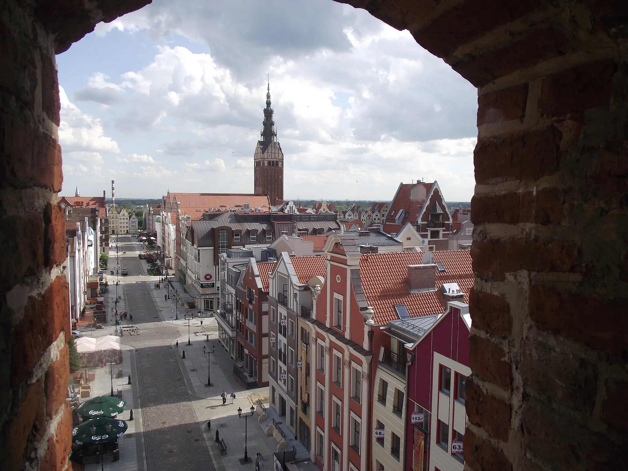 Photo showing: Elbląg - widok z bramy targowej