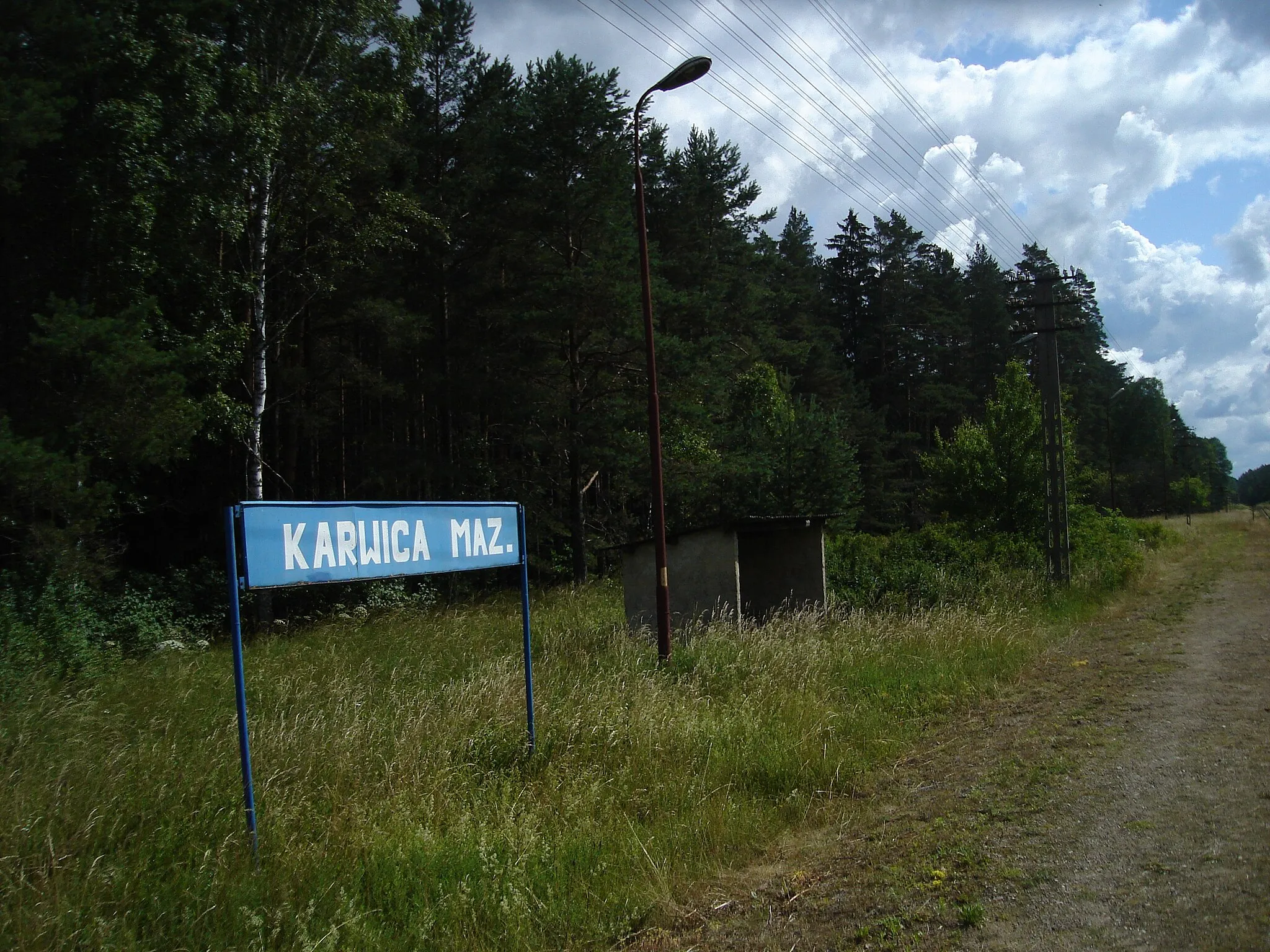 Photo showing: Przystanek kolejowy Karwica Mazurska