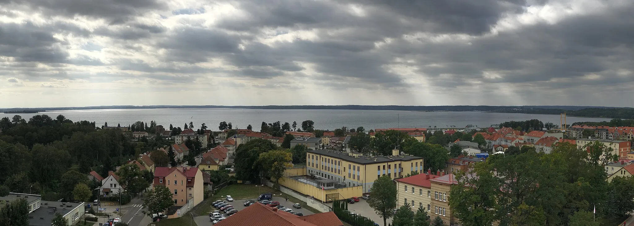 Photo showing: Panorama Giżycka z budynku wieży ciśnień