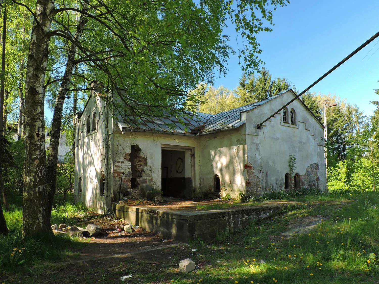 Photo showing: Stara Wieś, magazyn spirytusu