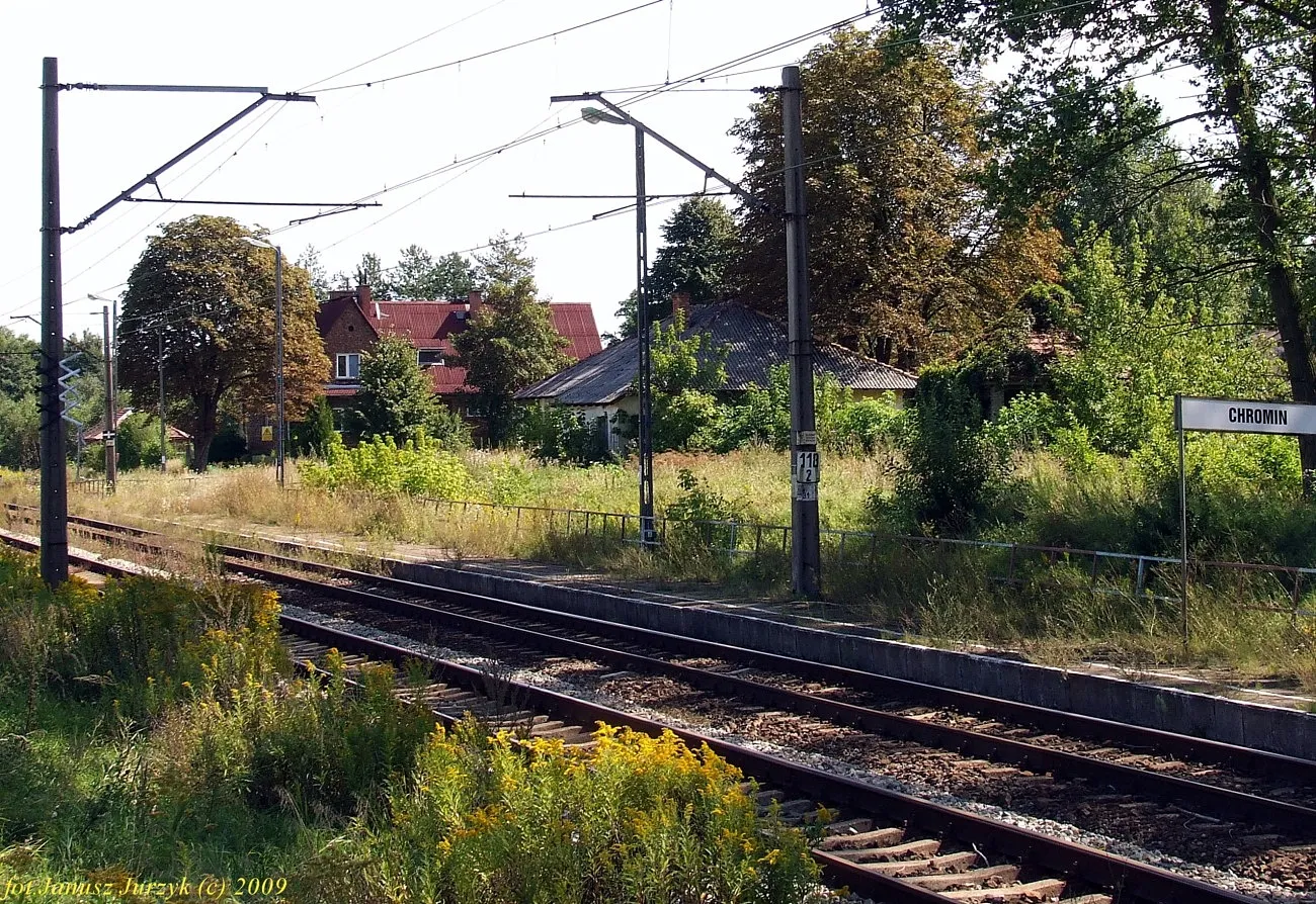 Photo showing: Przystanek kolejowy Chromin.