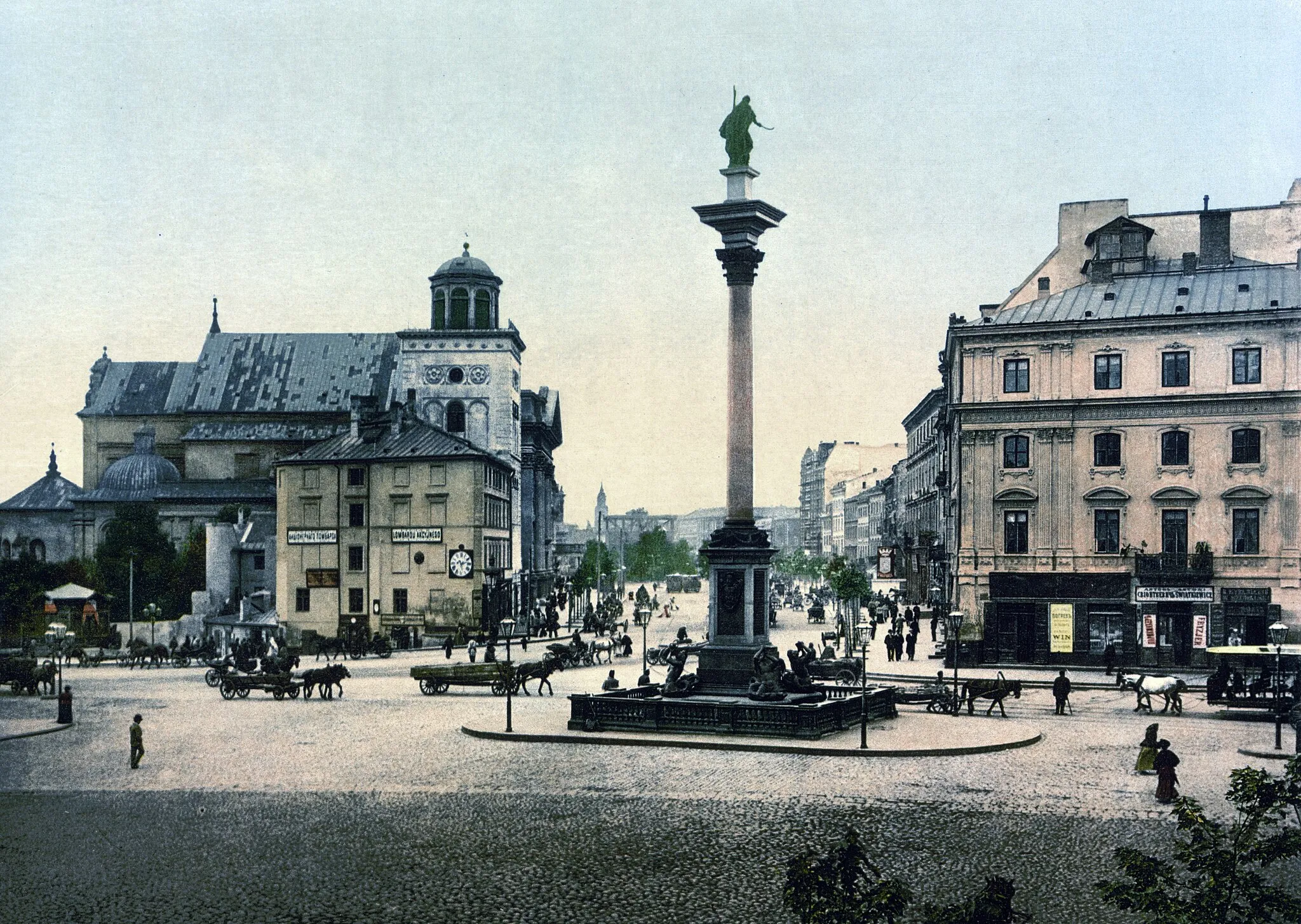 Photo showing: Warsaw castle square