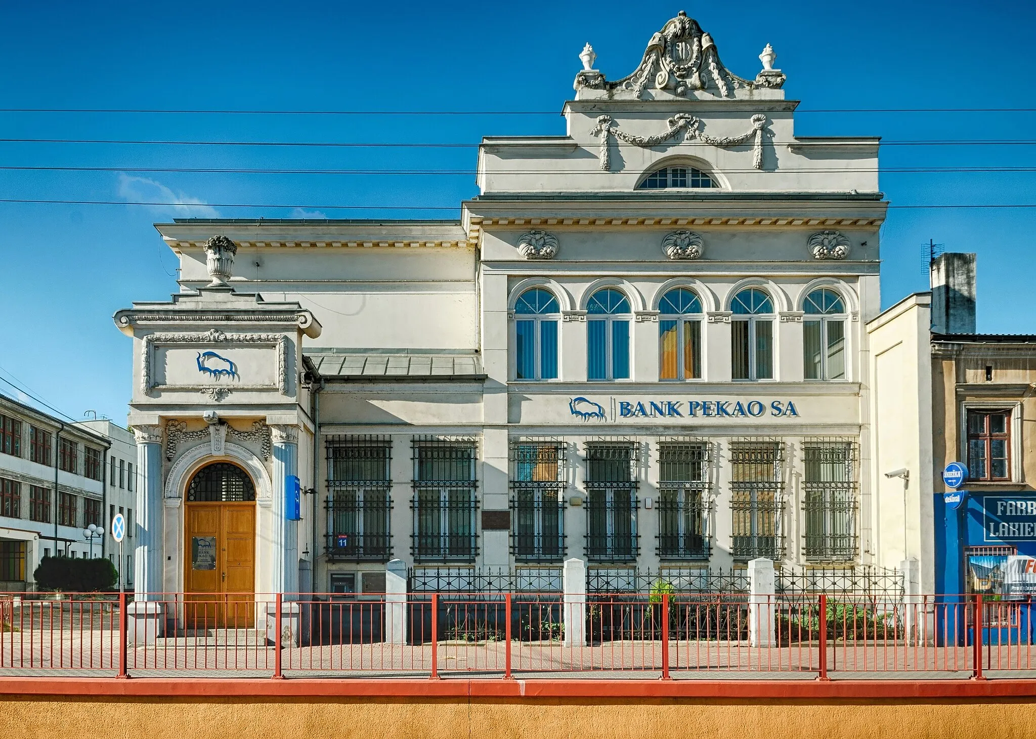 Photo showing: bank, ul. 1 Maja 11, 1915
Żyrardów, Żyrardów