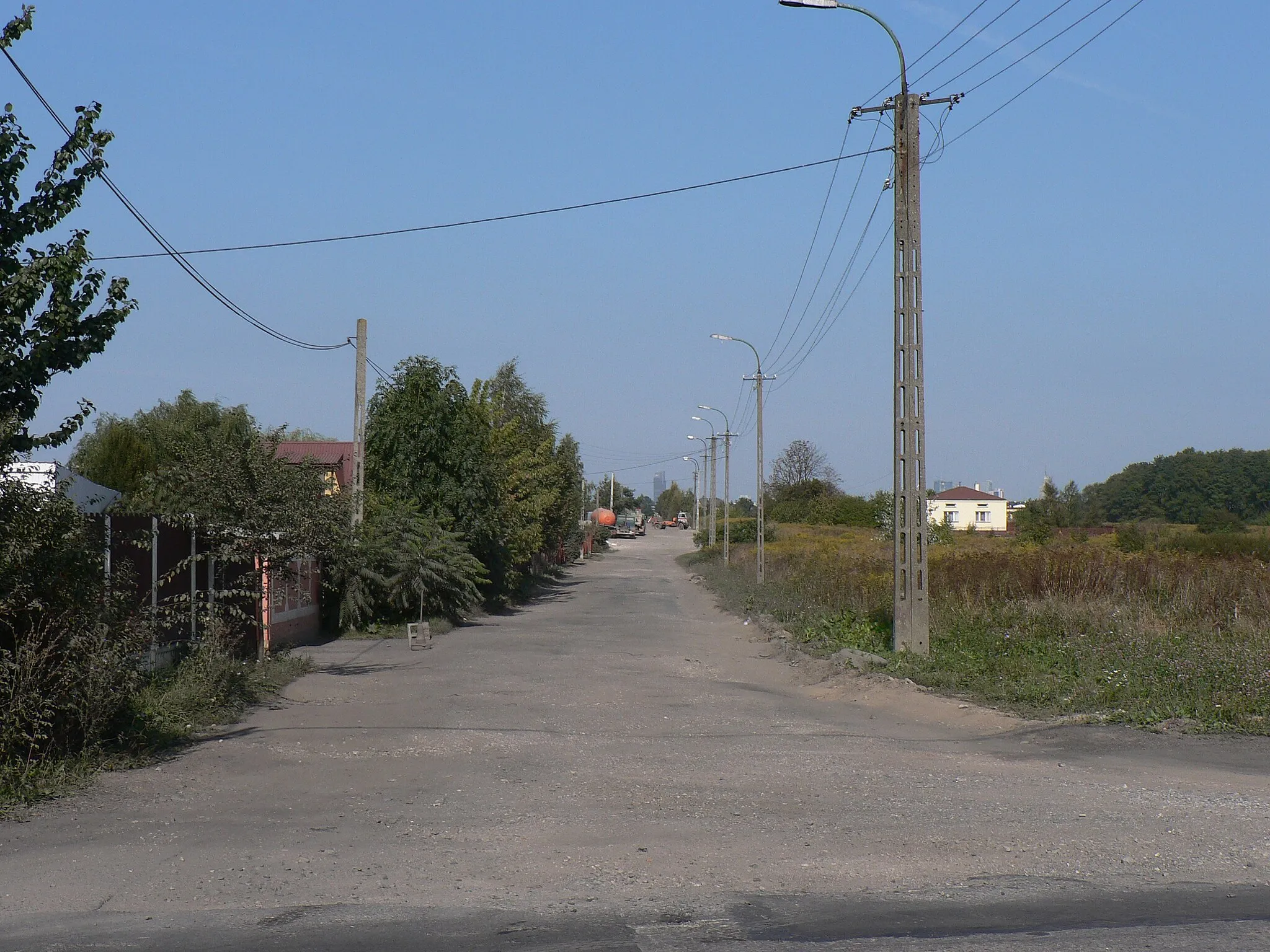 Photo showing: Opacz Mała, ulica Czysta