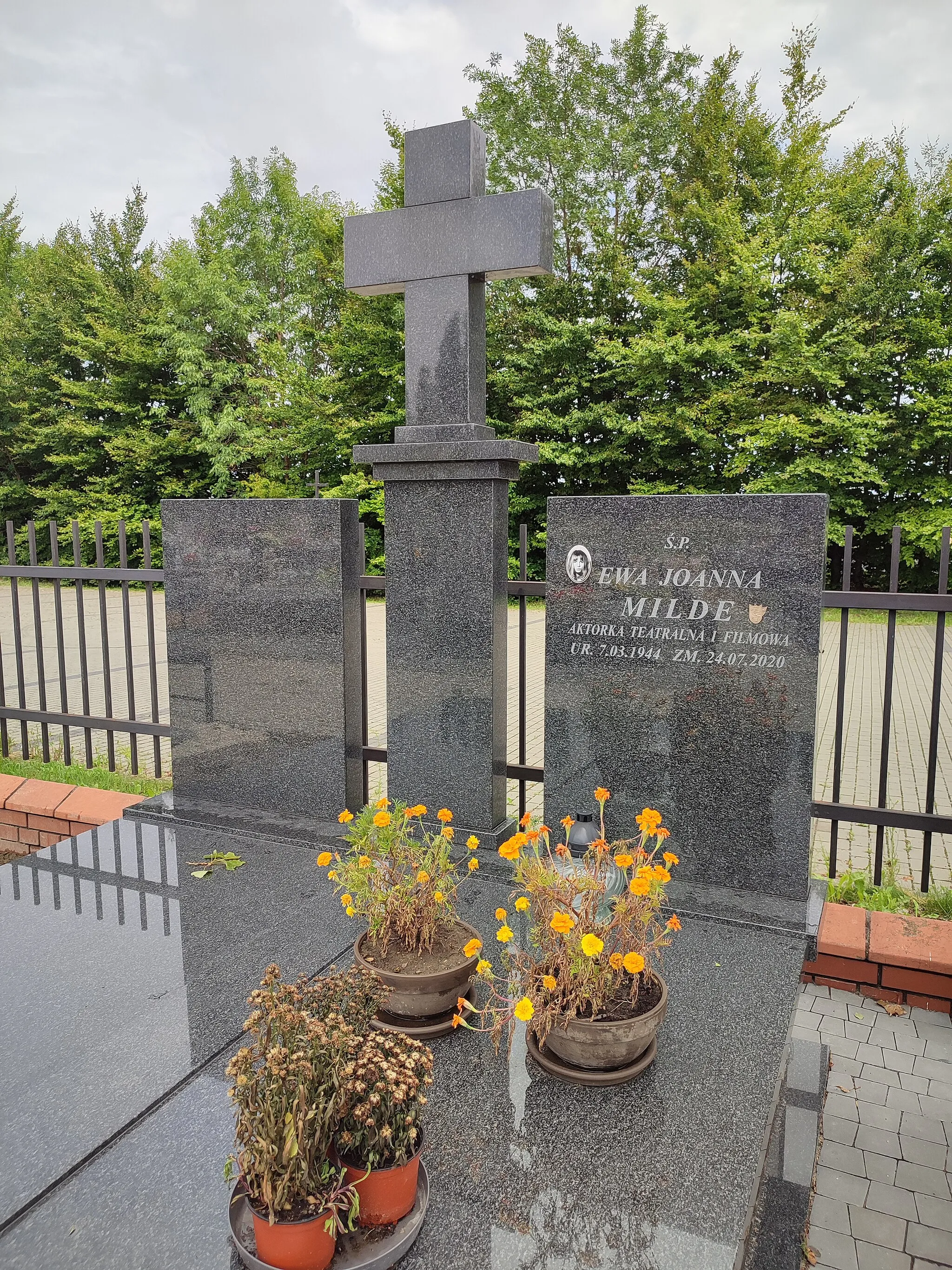 Photo showing: Grób Ewy Milde na cmentarzu parafialnym w Umiastowie