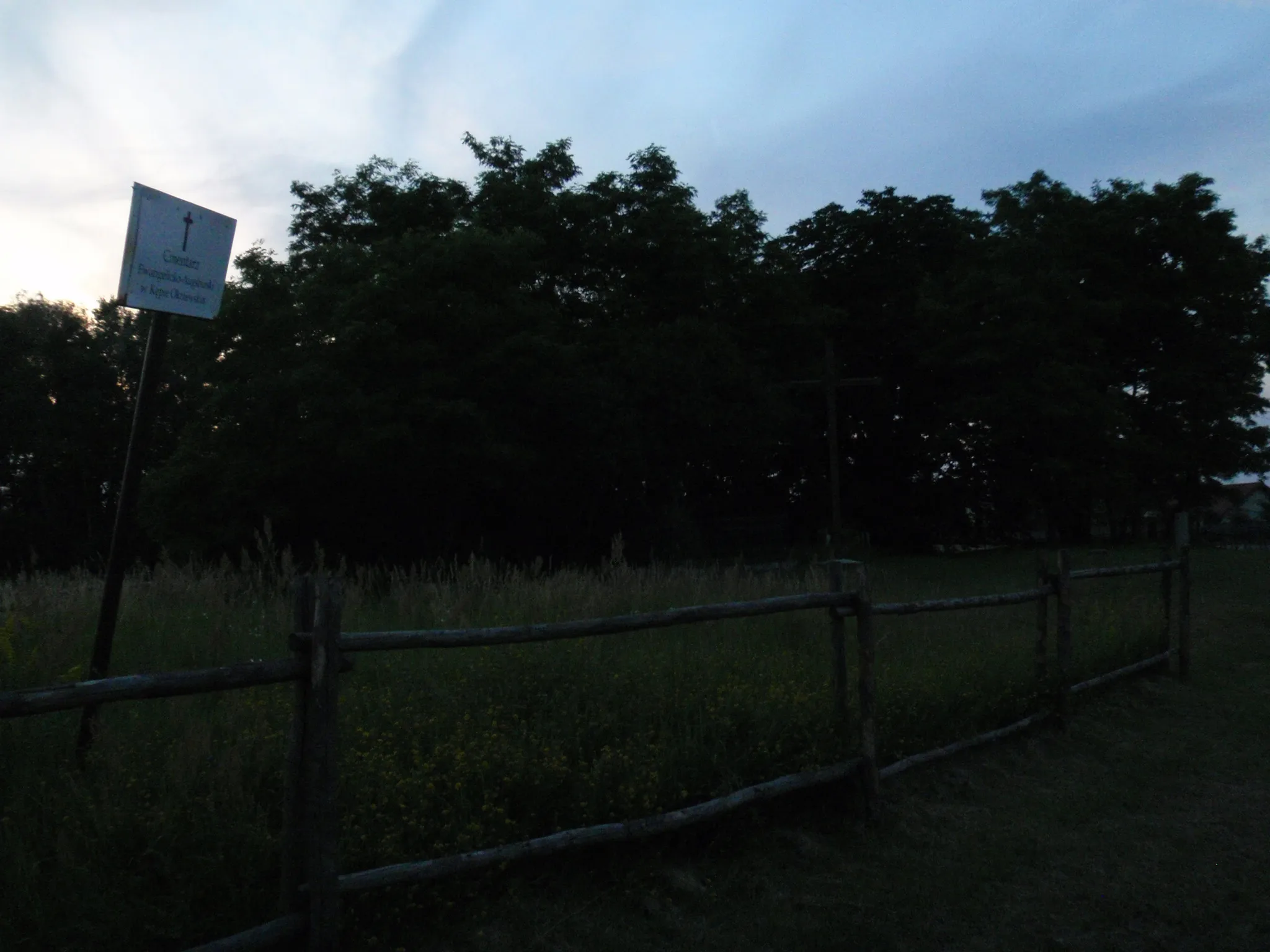 Photo showing: Evangelical-Augsburg Cemetery in Kępa Okrzewska. Cemetery used by Hauländers.