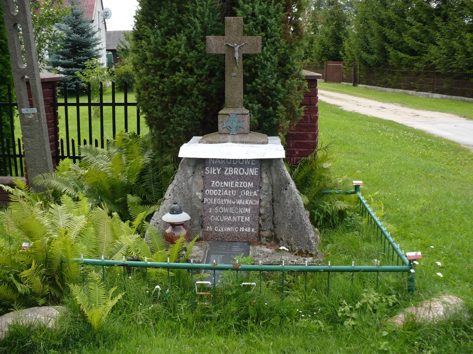 Photo showing: Grodzisk Ogrodna - Pomnik poświęcony żołnierzom oddziału "Orła"