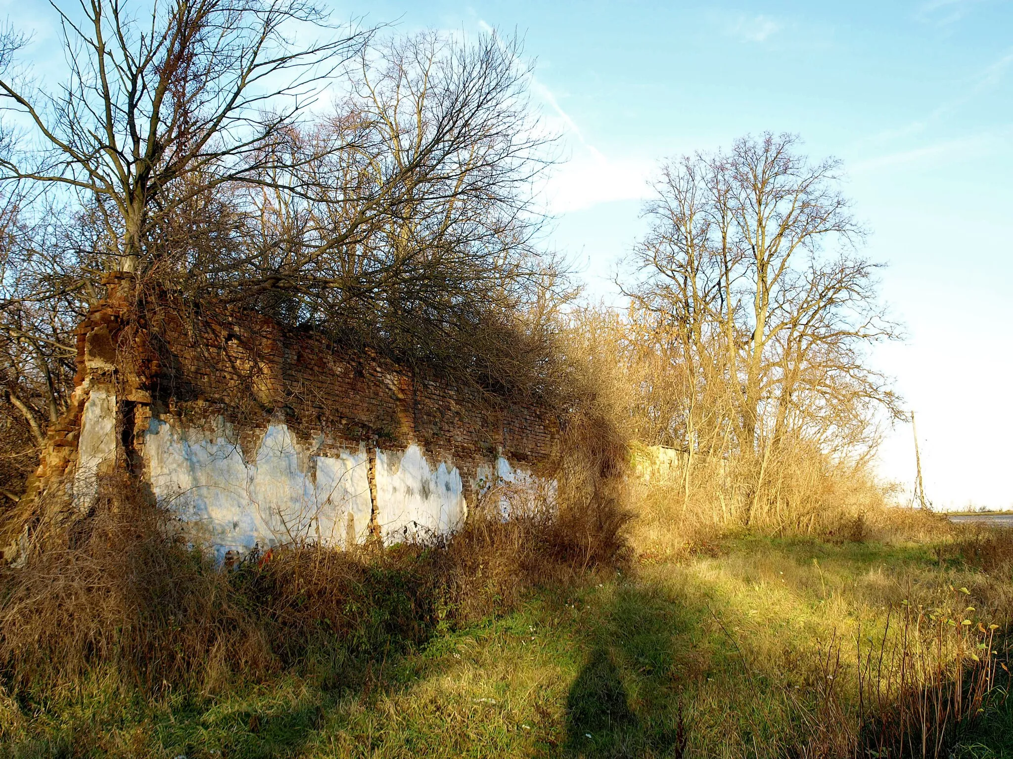 Photo showing: Gościeńczyce - wyjątkowo staro wyglądajacy mur