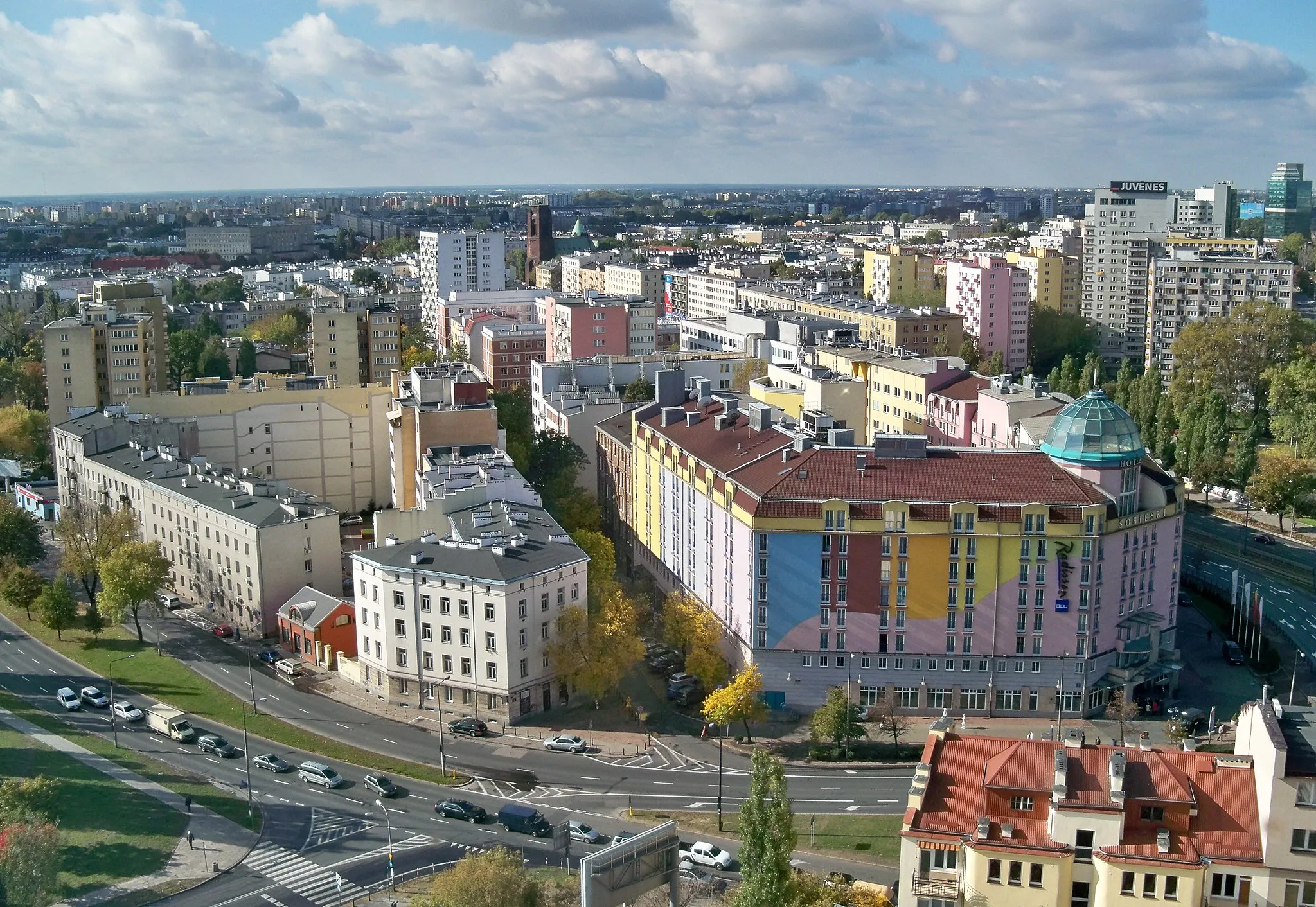 Photo showing: Widok z Millenium Plazy w Warszawie.
