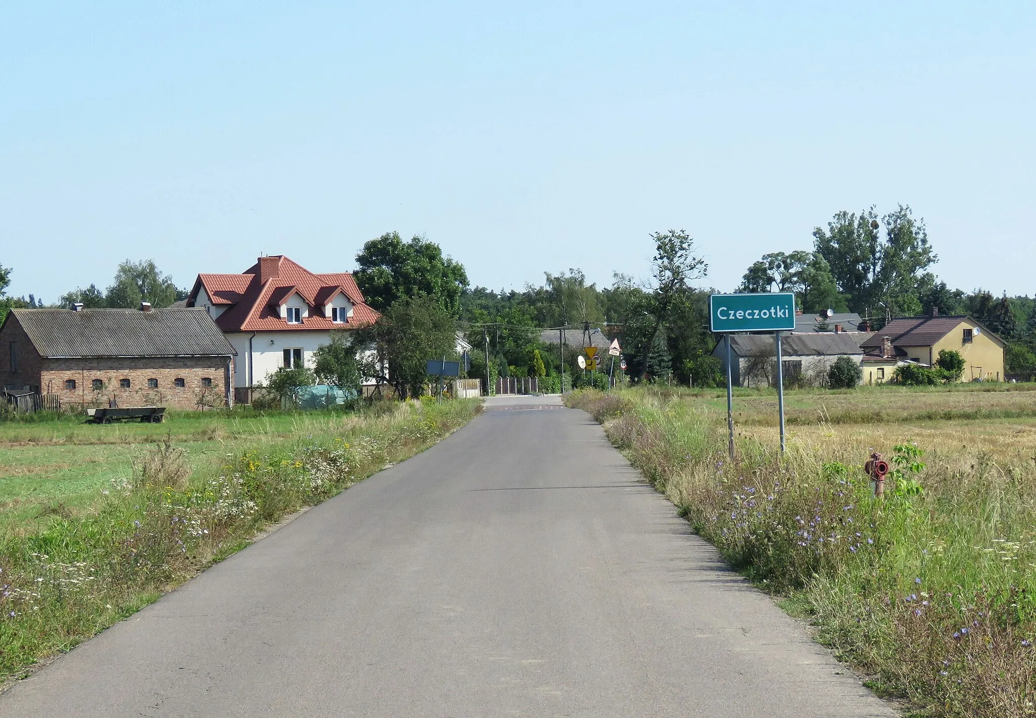 Photo showing: Czeczotki, ulica Słoneczna