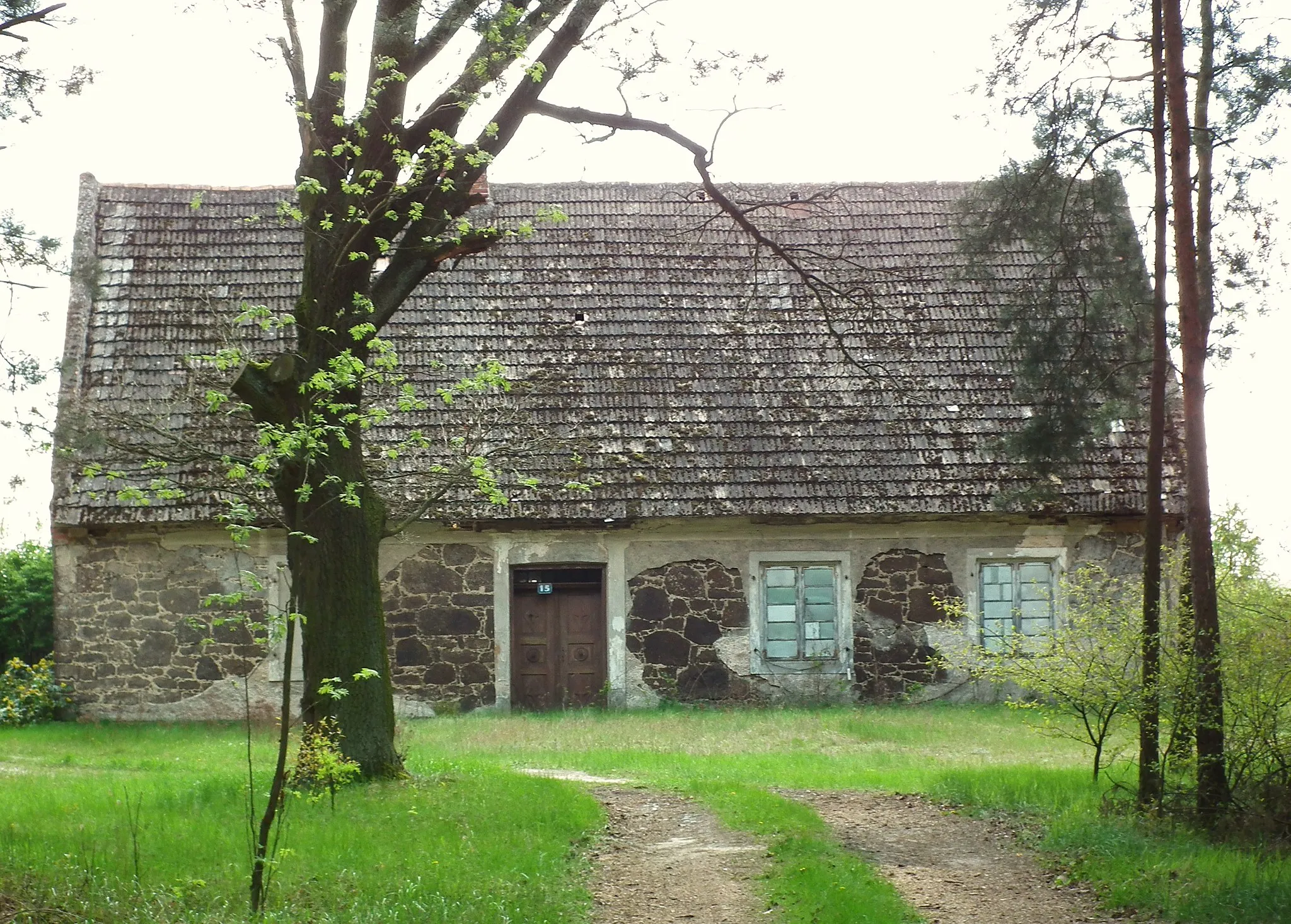 Photo showing: Dawny ewangelicki (olęderski) dom modlitwy w Orlinie Dużej w Puszczy Pyzdrskiej.