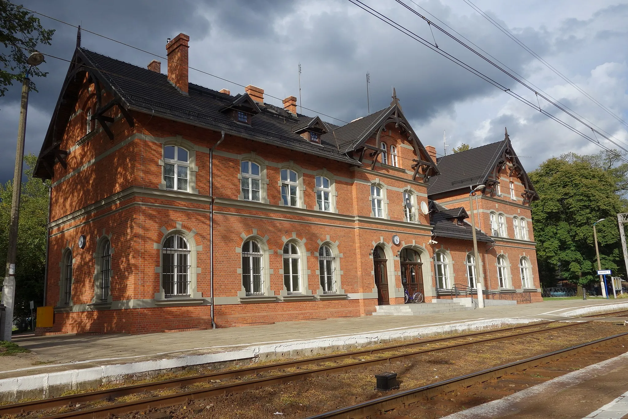 Photo showing: This photo was taken during Railway Wikiexpedition 2014 set up by Wikimedia Polska Association in cooperation with Fundacja Grupy PKP. You can see all photographs in category Wikiekspedycja kolejowa 2014.