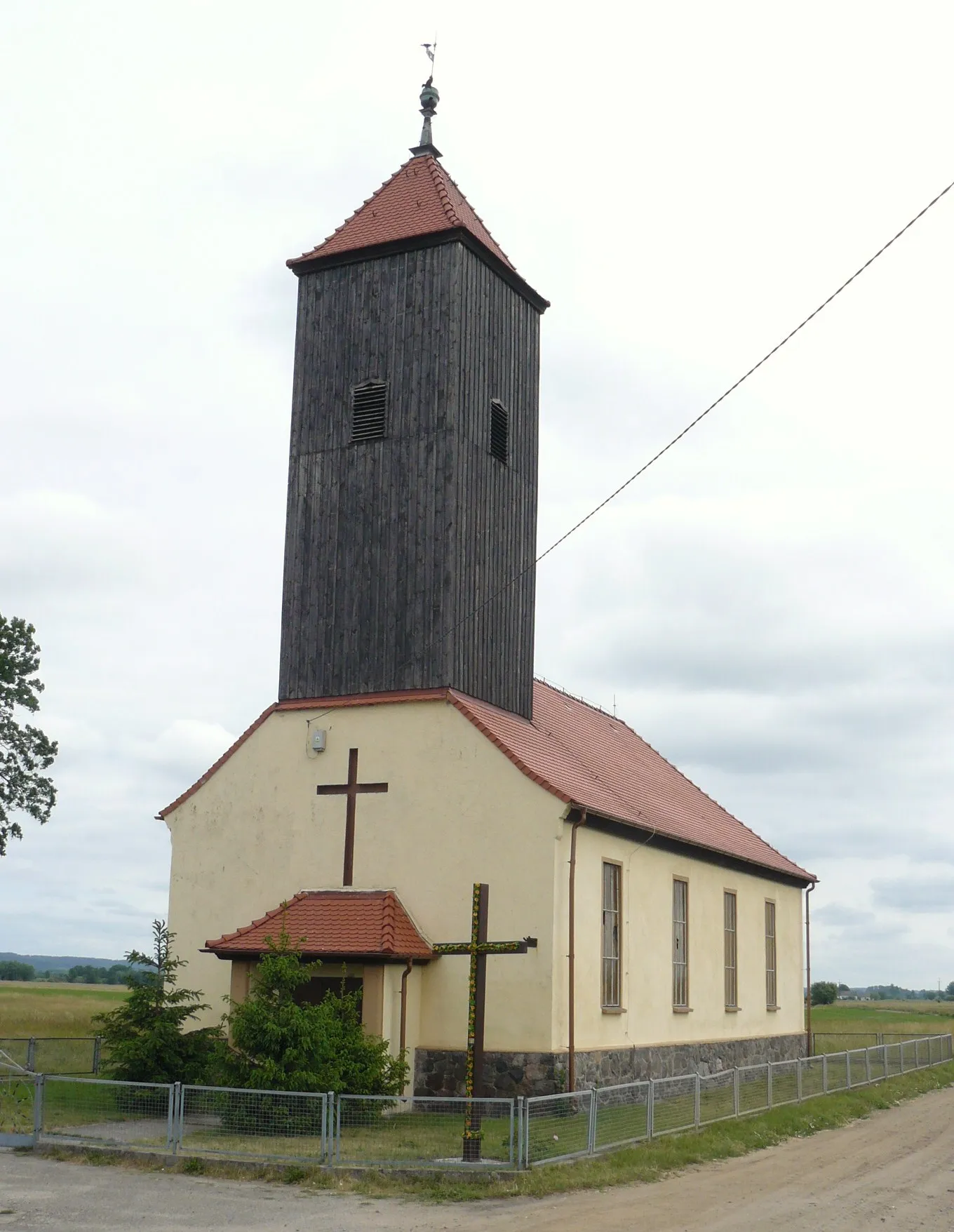 Photo showing: Kościół filialny w Pławinie (par. St. Kurowo).