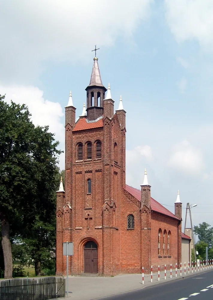 Photo showing: Jabłonowo - rzymskokatolicki kościół parafialny p.w. św. Jadwigi, neogotycki, bud. 1874