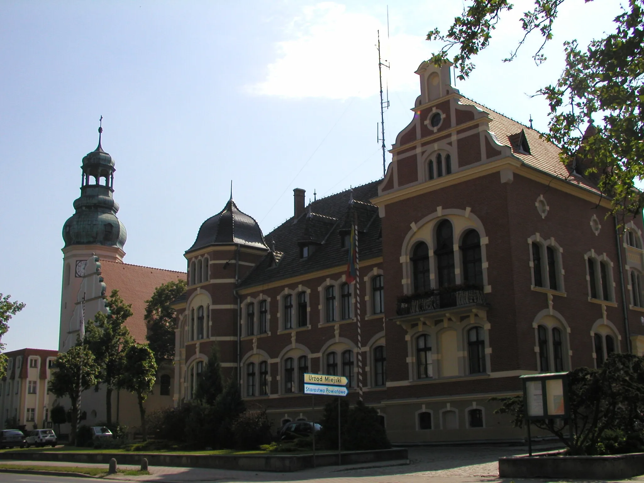 Photo showing: County town and the Holy Spirit Church. Gostyń (Polska)