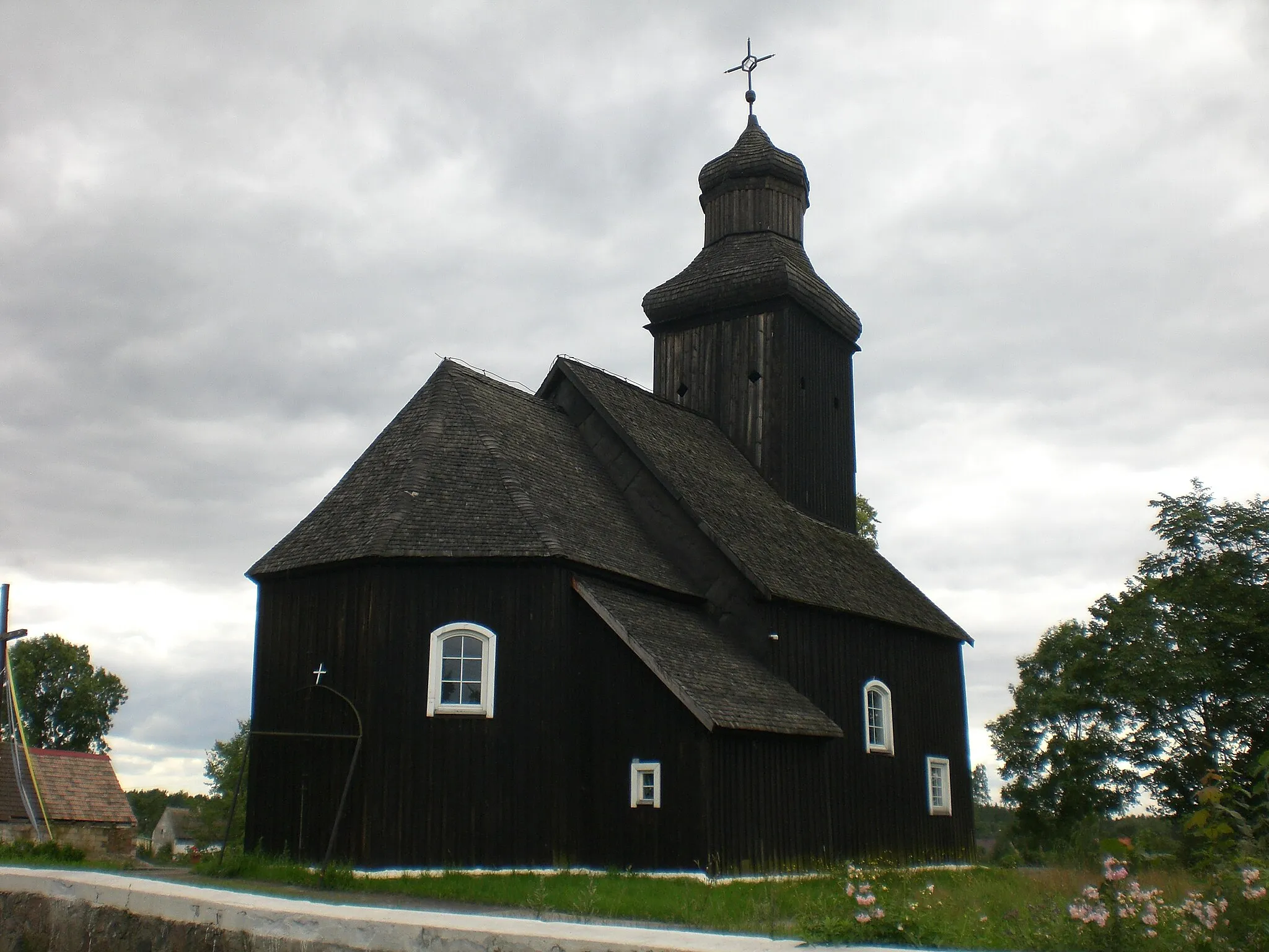 Photo showing: Krępsk - church of St. James (bd. 1737-1741)