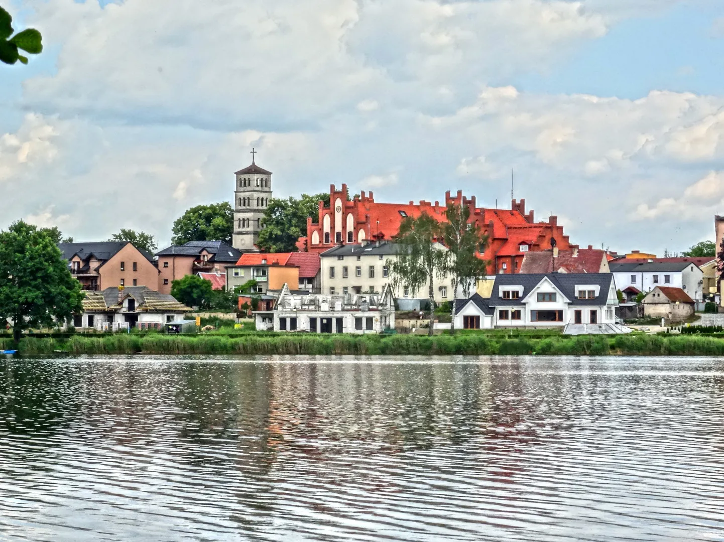 Photo showing: Panorama Starego Miasta w Złotowie znad jeziora Miejskiego