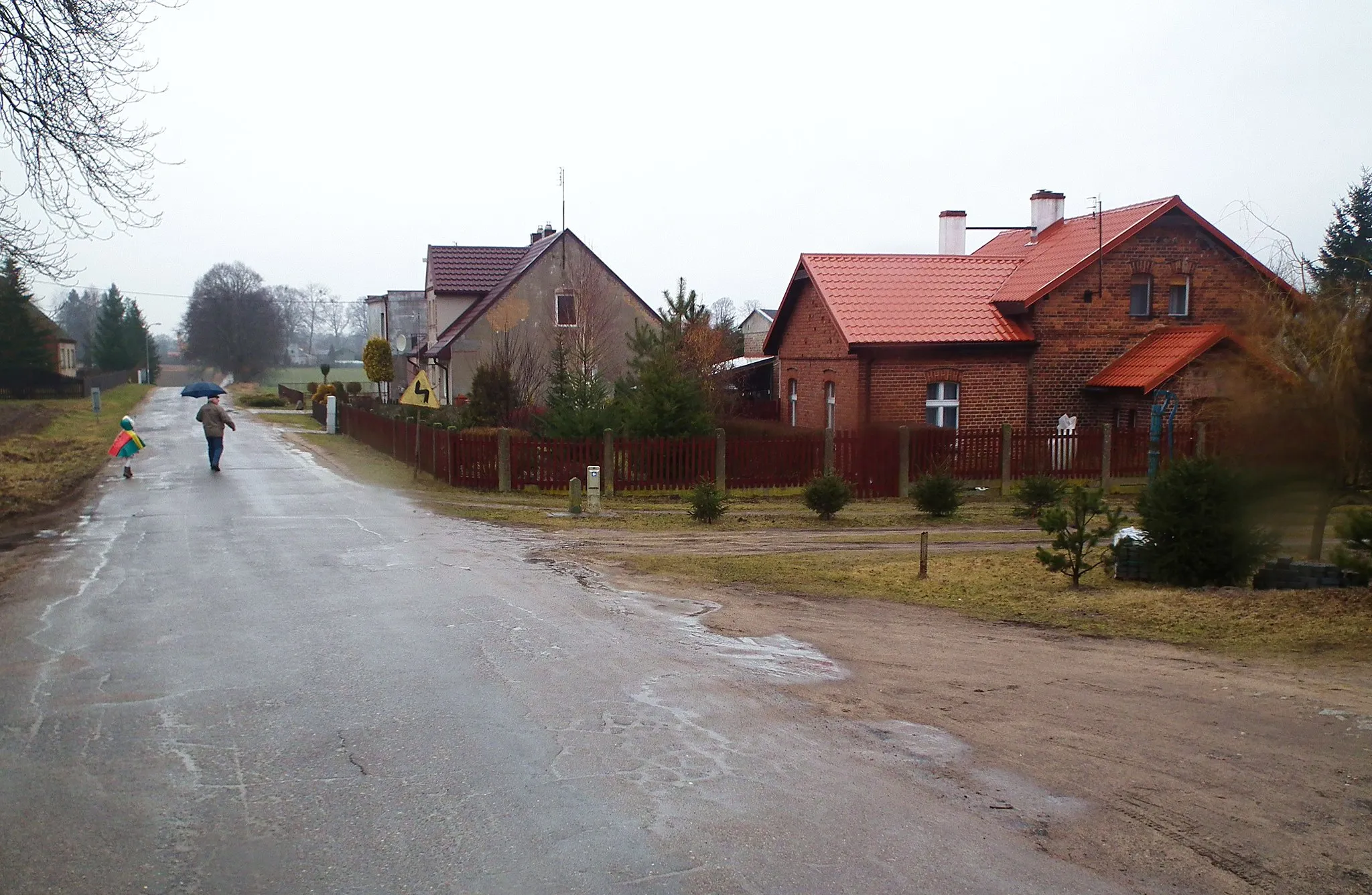 Photo showing: Fragment wsi Dolnik koło Krajenki.