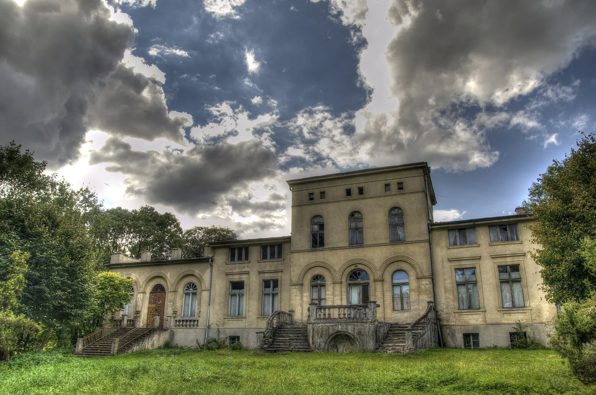 Photo showing: pałac z 1840 r., XIX/XX w.
Pakosław, Lwówek